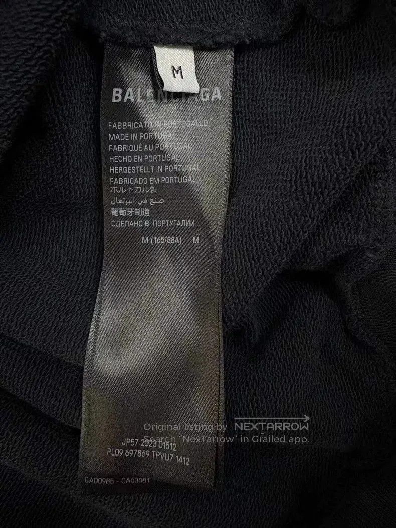 Balenciaga Balenciaga Distressed Logo Sweatshirt. Size US M / EU 48-50 / 2 - 6 Thumbnail