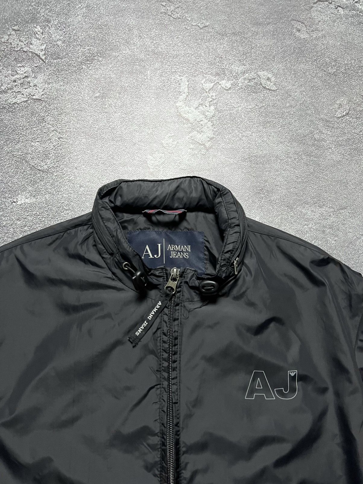 Emporio Armani Vintage Armani Jeans Light Jacket Neylon Big Logo Xl Size US XL / EU 56 / 4 - 2 Thumbnail