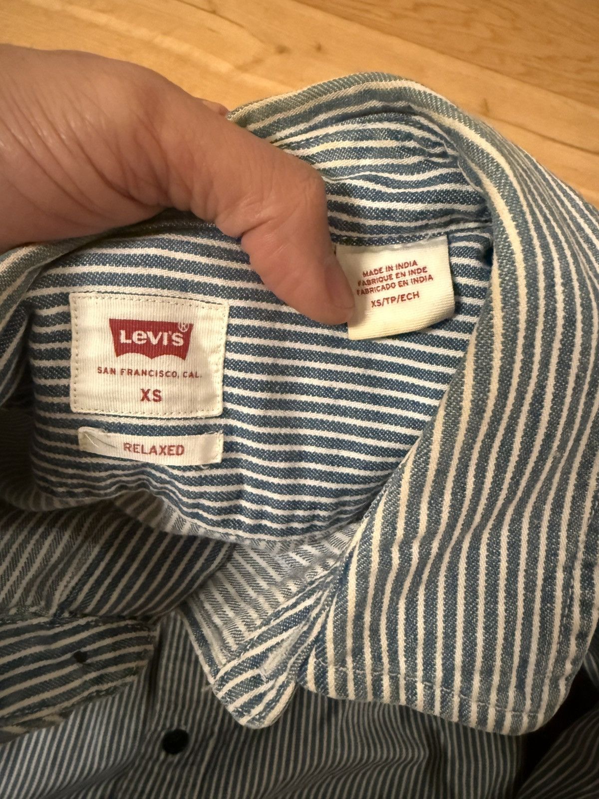 Levi's Vintage Clothing Vintage Levis Striped Button Down Size US XS / EU 42 / 0 - 3 Thumbnail