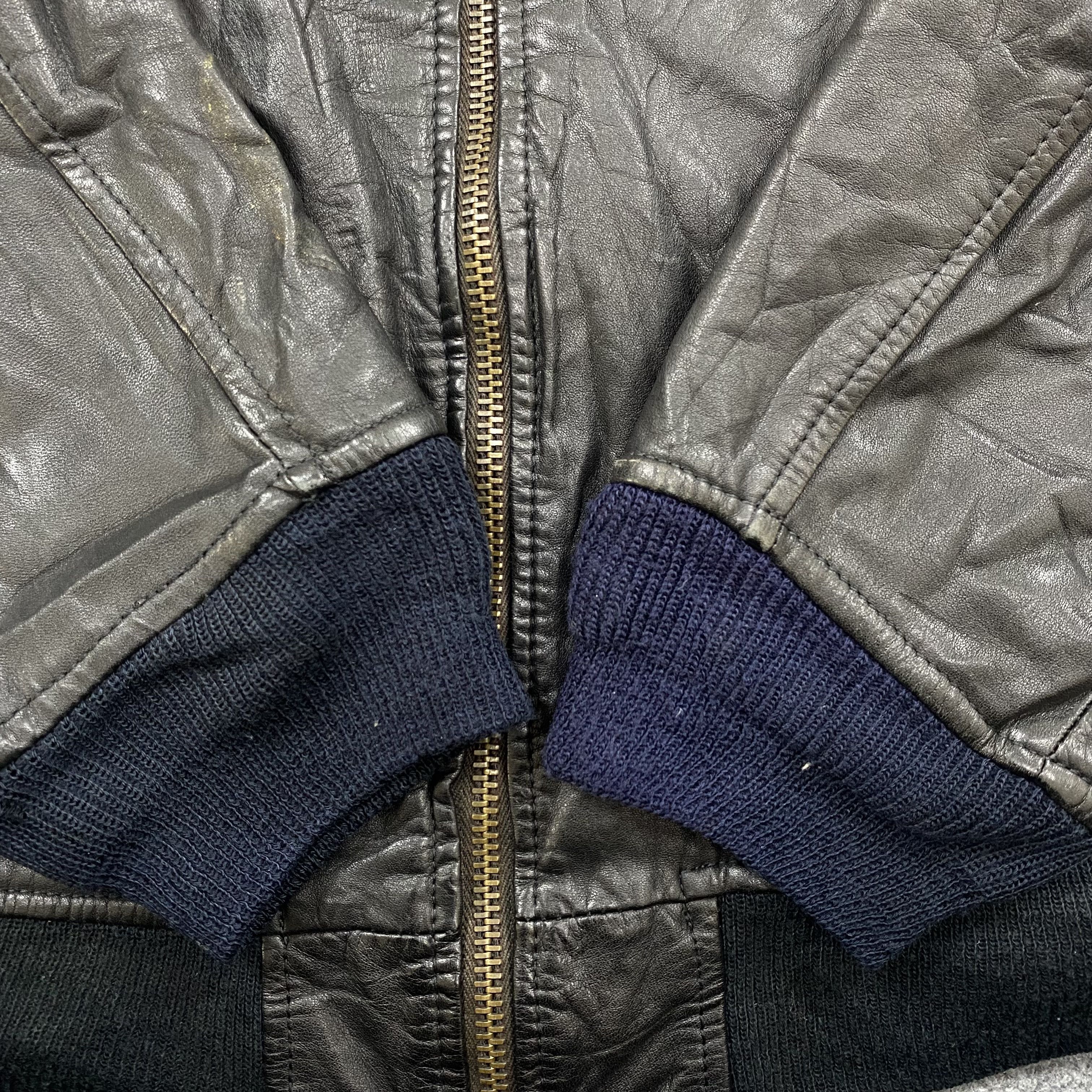 If Six Was Nine VINTAGE PATCH BAND BOMBER LEATHER JACKET-J638 Size US M / EU 48-50 / 2 - 13 Thumbnail