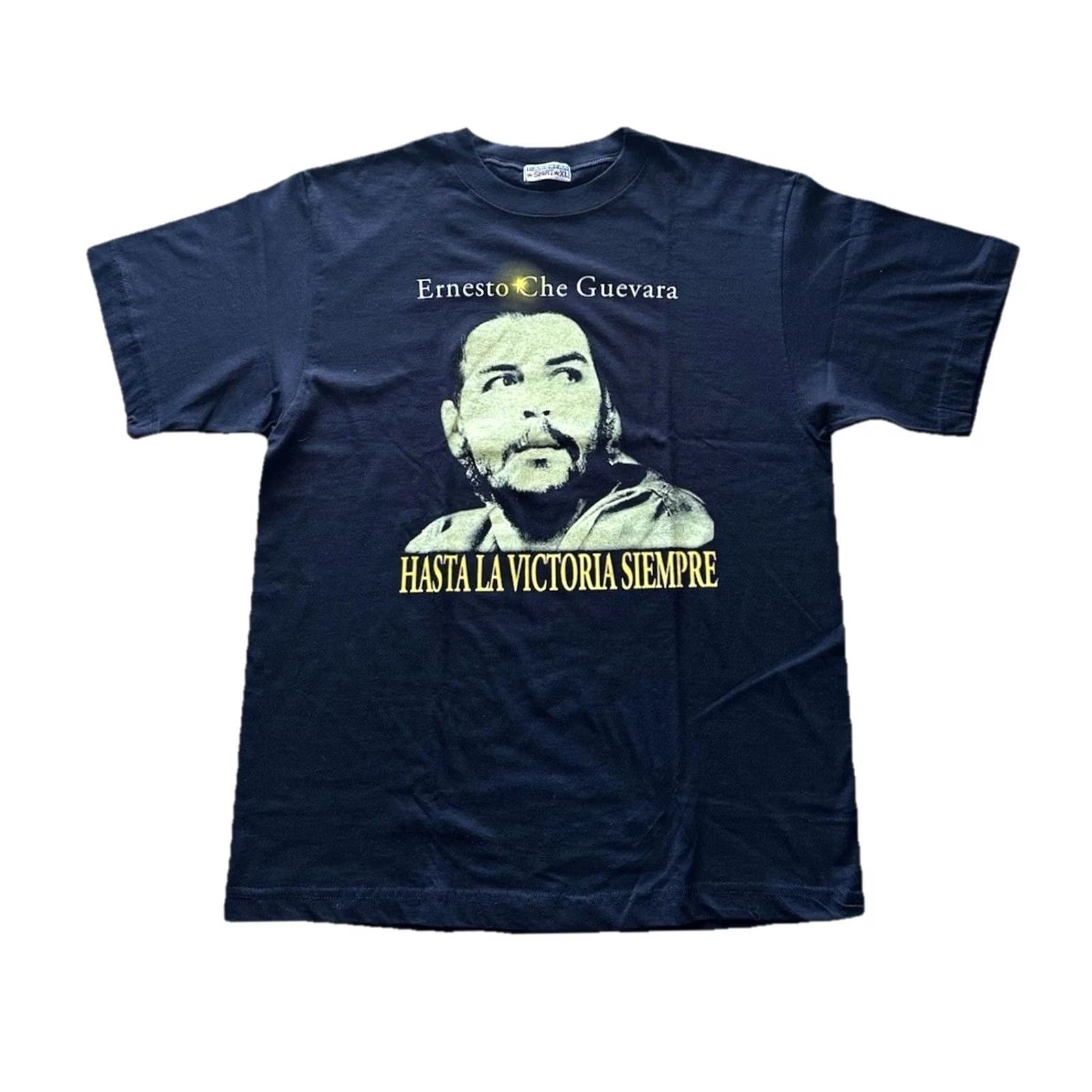 Vintage VINTAGE Che Guevara Graphic Shirt XL Black Cotton Carribean Shirt T-Shirt Unisex Adults 90s 00s Hasta La Victoria Siempre NWOT Size US XL / EU 56 / 4 - 2 Thumbnail