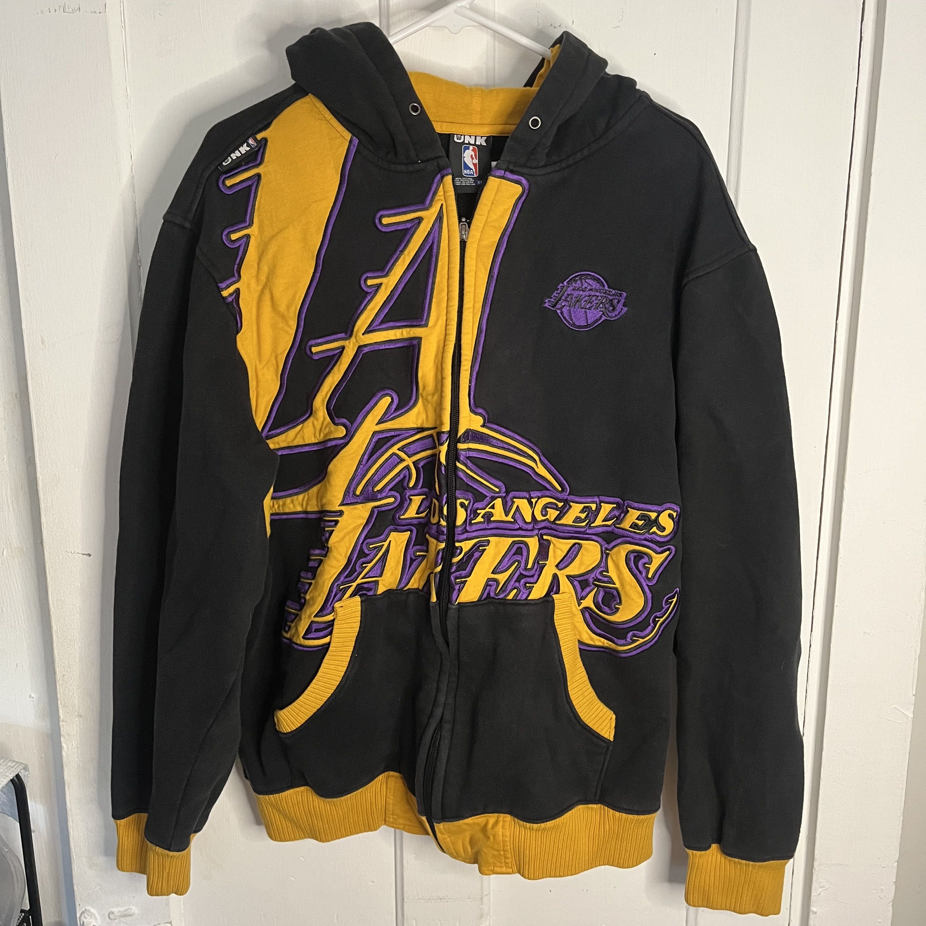 NBA LA LAKERS ZIP-UP RETRO VINTAGE 2000s Size US L / EU 52-54 / 3 - 1 Thumbnail