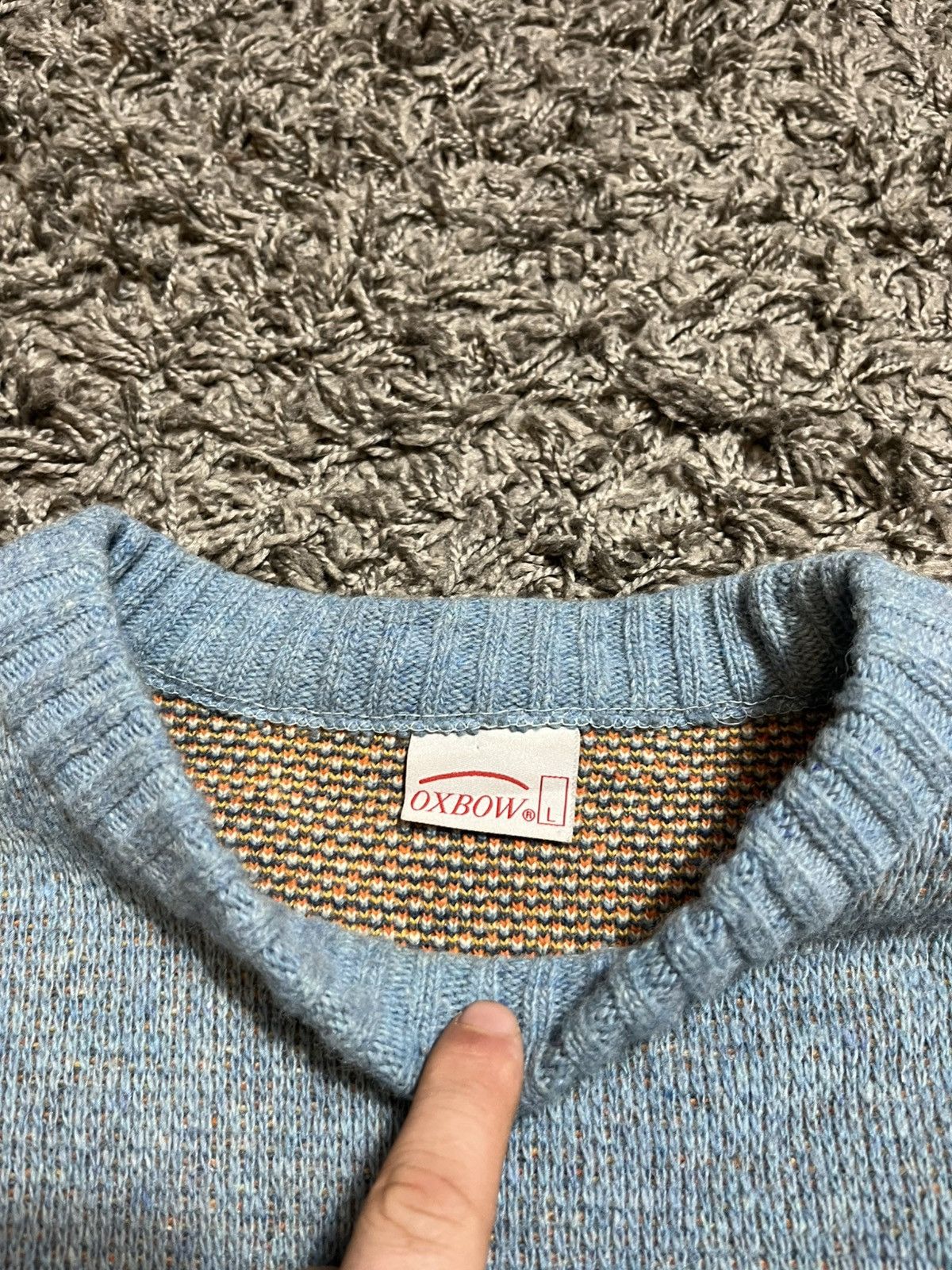Oxbow Oxbow vintage 90s both sides big logo knitted sweater Size US XL / EU 56 / 4 - 3 Thumbnail