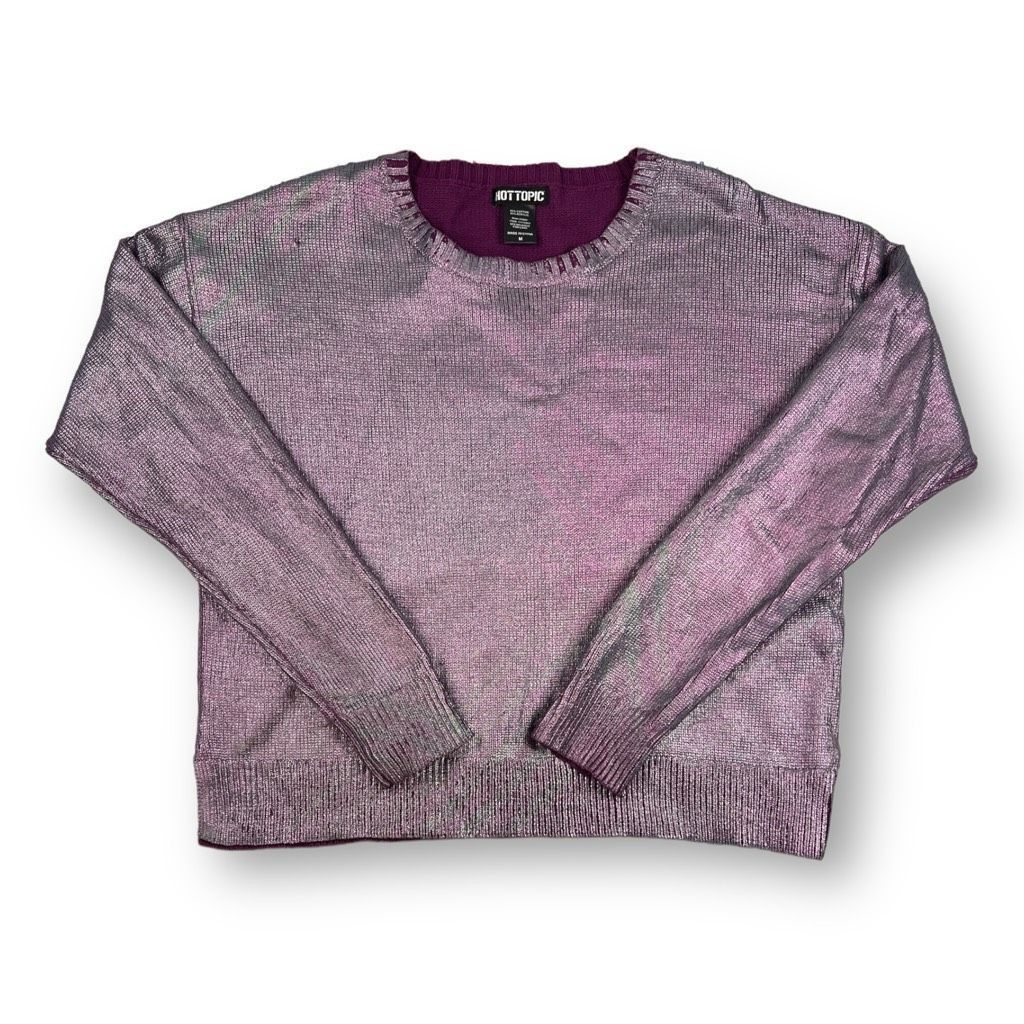 Other Hot Topic Iridescent Metallic Sweater Top Size Medium Size M / US 6-8 / IT 42-44 - 2 Thumbnail
