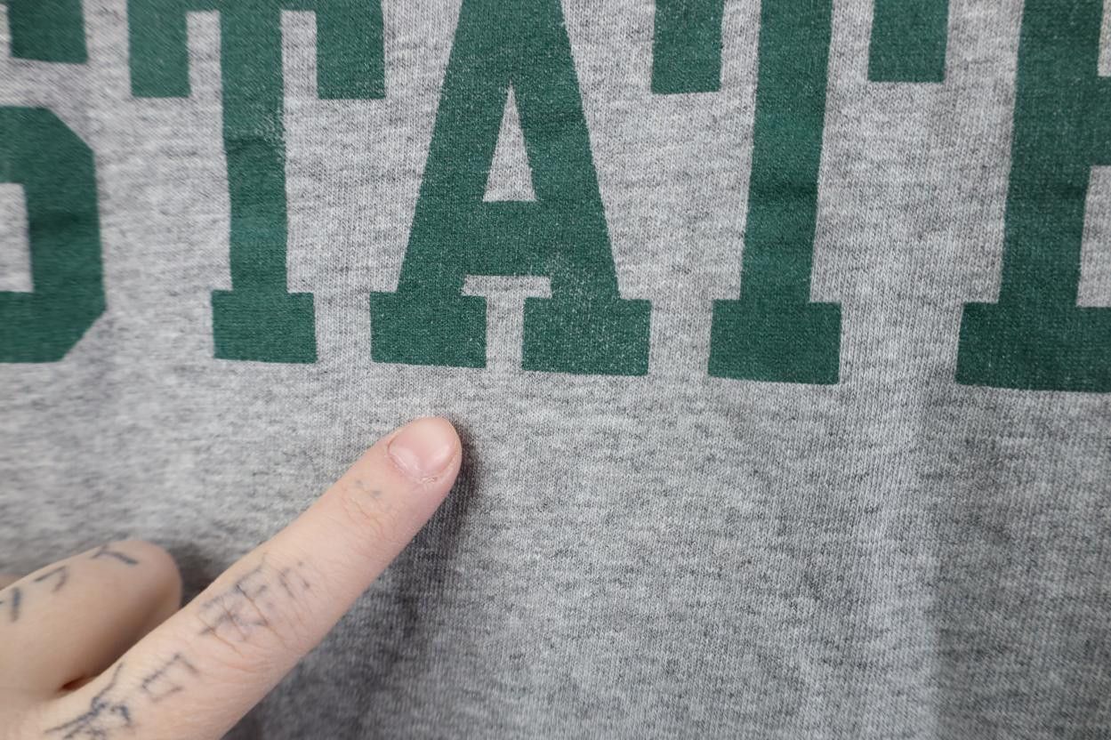 Vintage Vintage 90s Michigan State University Long Sleeve T-Shirt Size US M / EU 48-50 / 2 - 6 Thumbnail