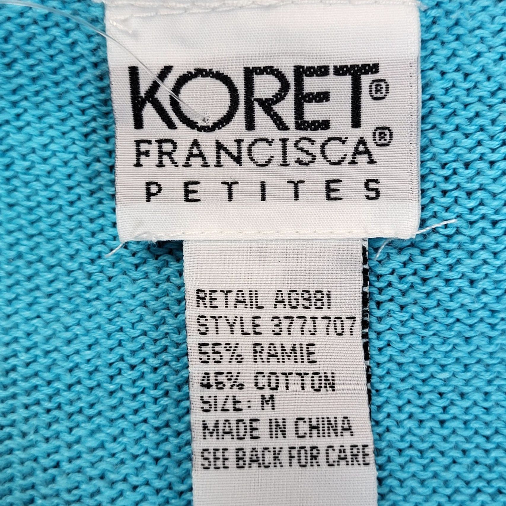 Vintage VINTAGE Koret Vest Shirt Womens PM Blue Beach Sailboat Knit Plaid Beaded Embroidered Sleeveless V-Neck Size M / US 6-8 / IT 42-44 - 5 Thumbnail