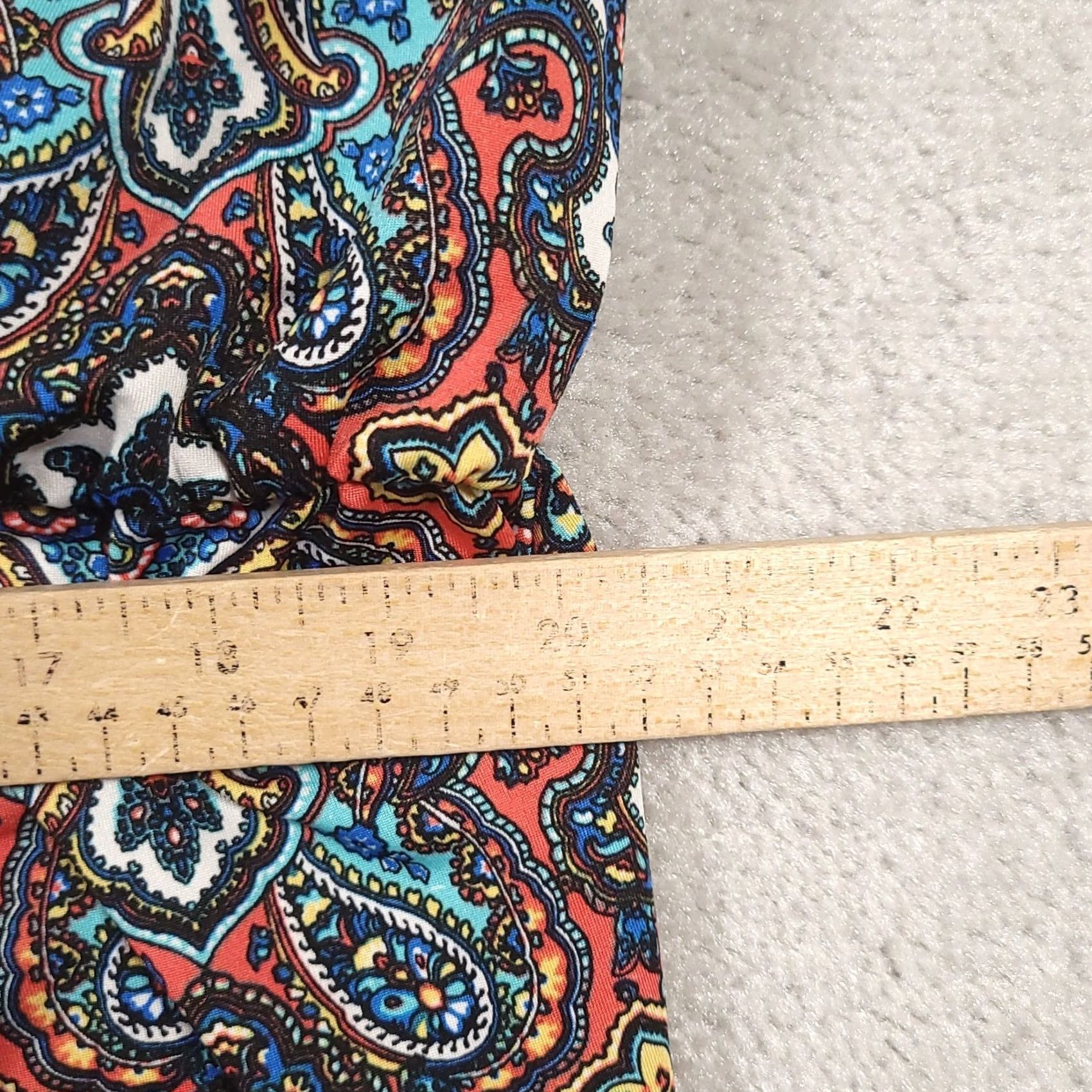 Vintage Maurices Women Dress 3X Spaghetti Strap Paisley Print Cinch Waist Short Summer Womens Size 40" / US 18 - 6 Thumbnail
