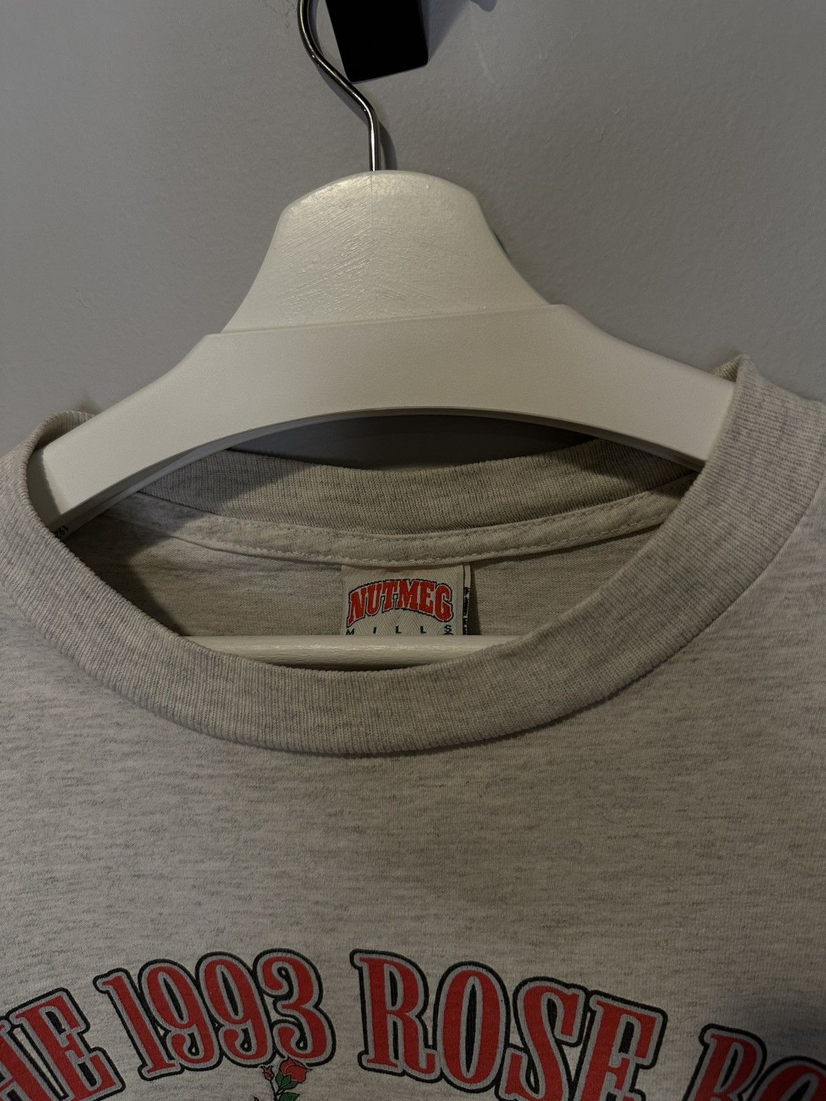 Nutmeg Rose Bowl - Vintage T-shirt 1993 - Large Size US L / EU 52-54 / 3 - 5 Thumbnail