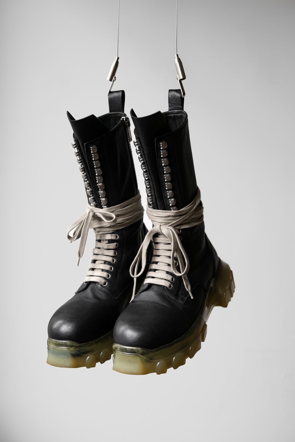 Rick Owens Lace Up Bozo Tractor Boots | Grailed