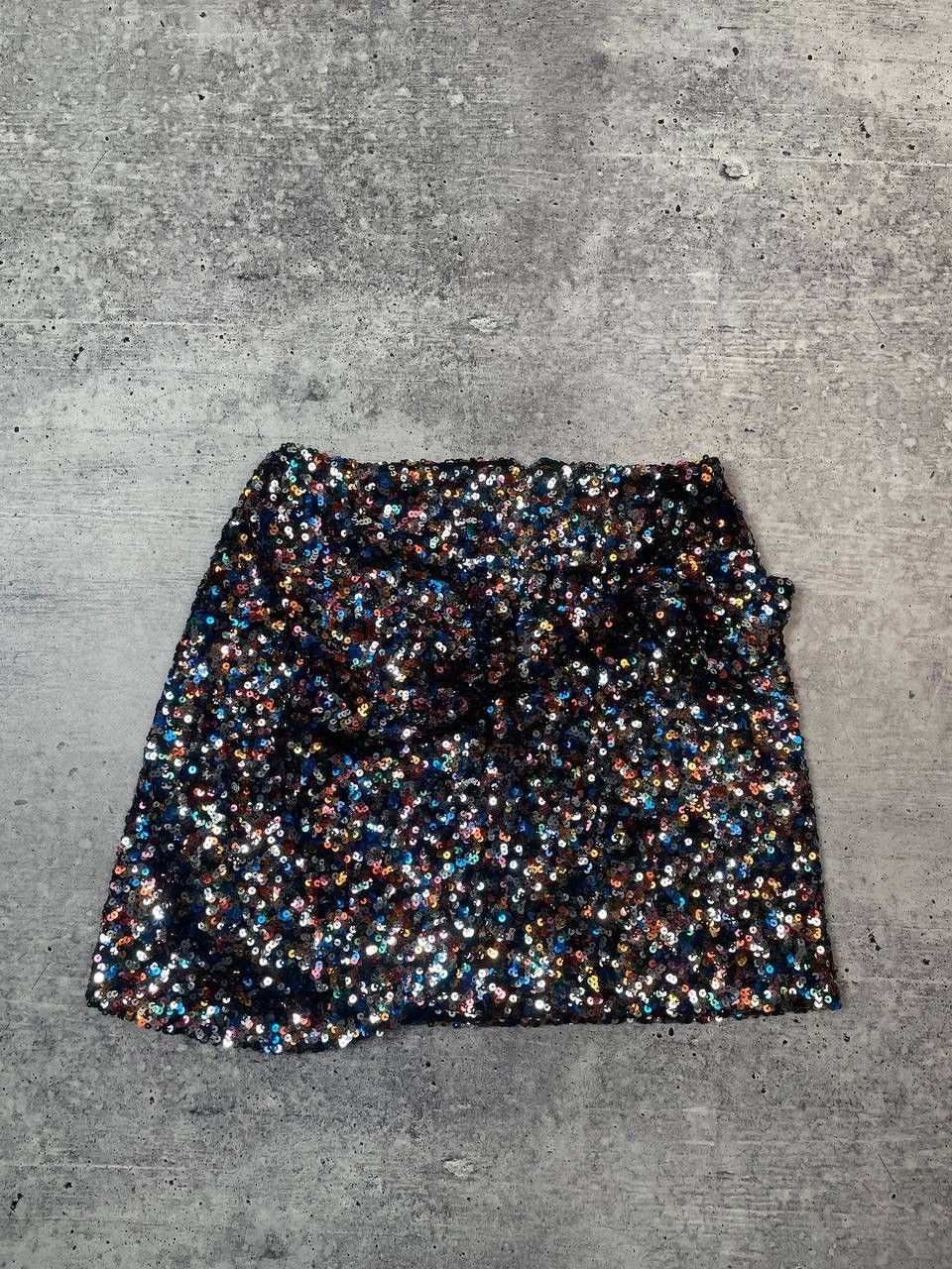 Sezane Sezane Pacome Sequit Mini Skirt Glitter Y2K Size 24" / US 00 / IT 34 - 1 Thumbnail