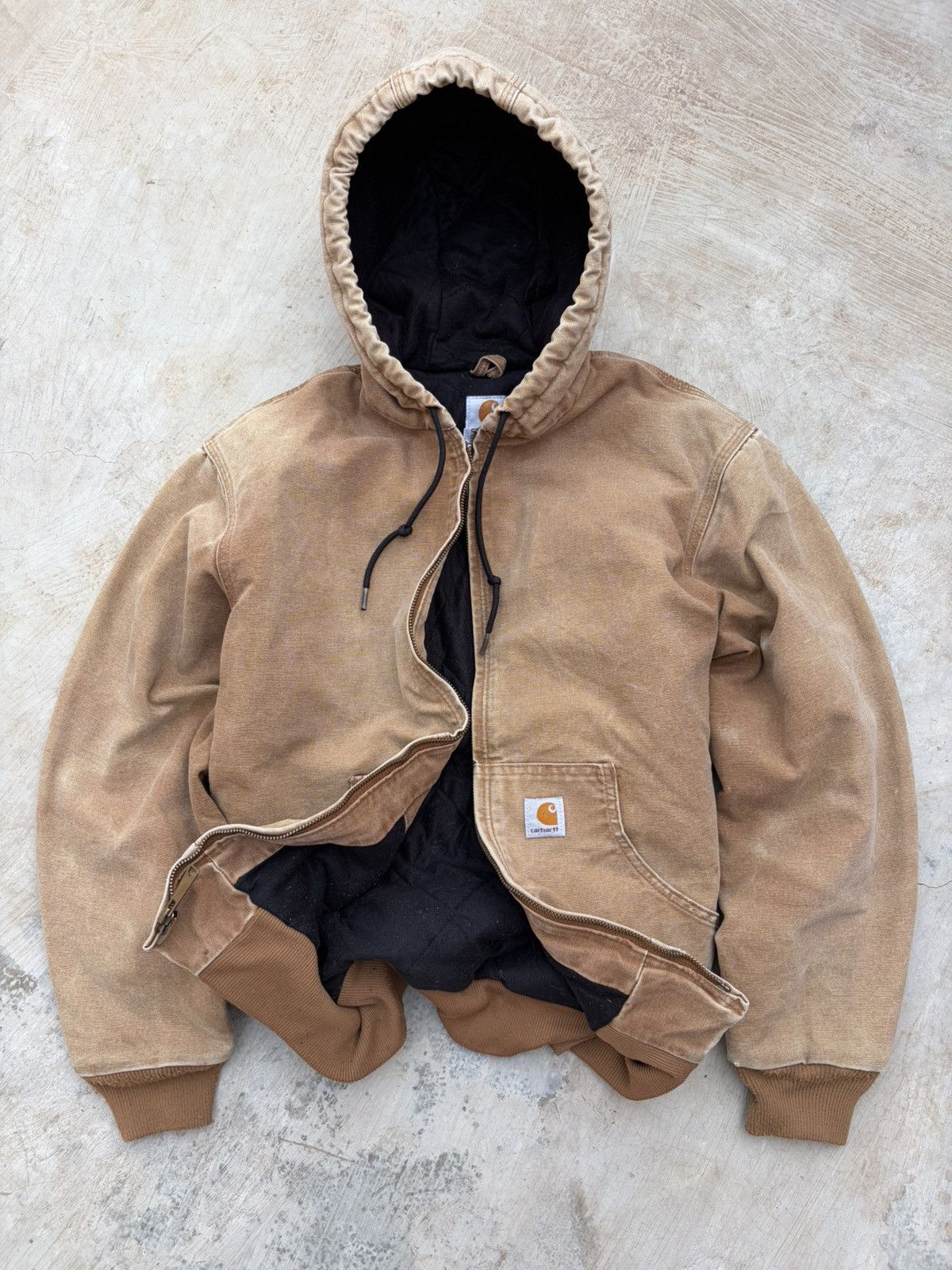 Carhartt Vintage 00s Carhartt Active Hood Jacket WJ130 BRN Size US M / EU 48-50 / 2 - 6 Thumbnail