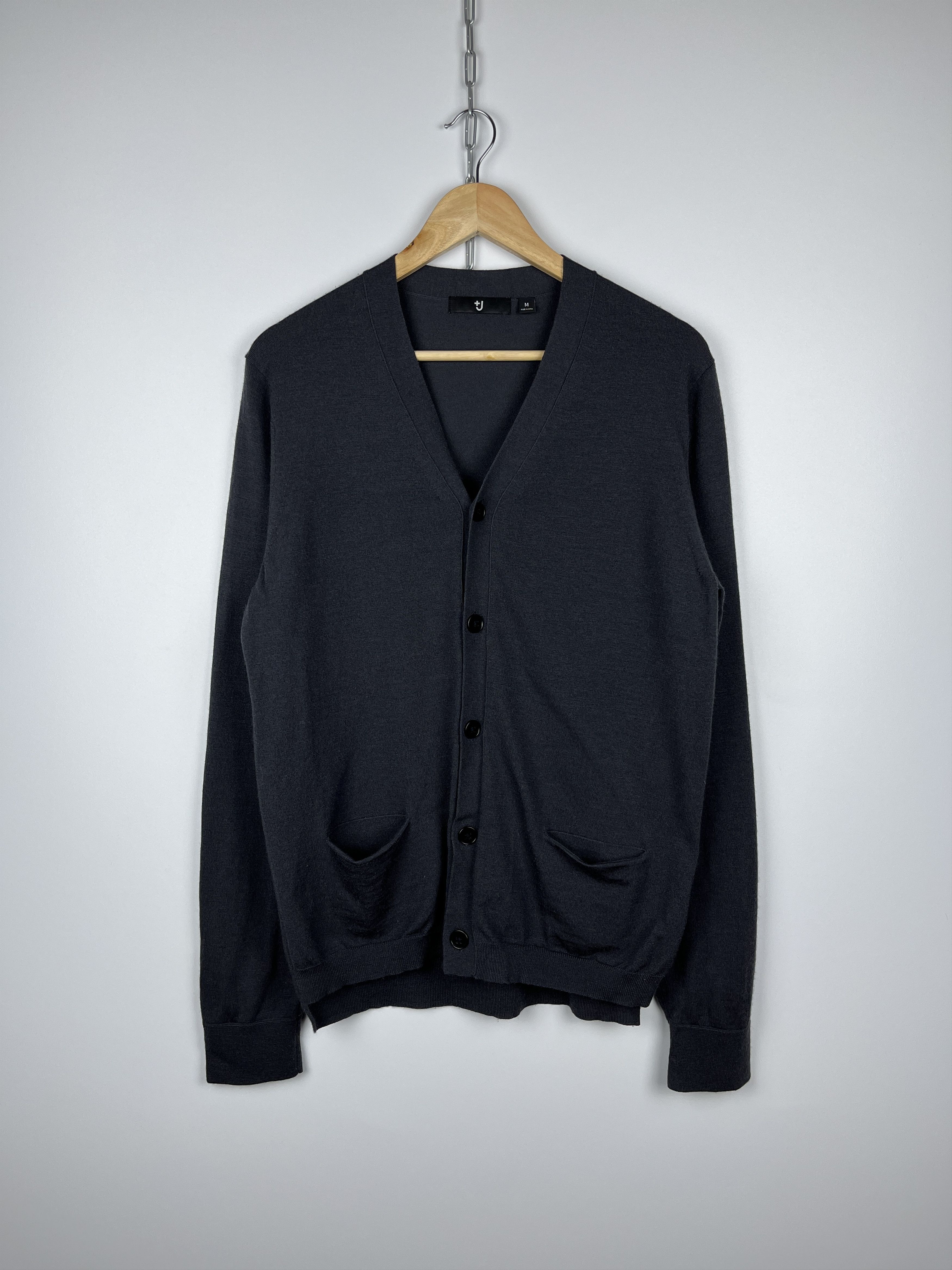 Jil Sander × Uniqlo Uniqlo J+ Jil Sander Wool Blend Men's Cardigan Sweater Size US M / EU 48-50 / 2 - 2 Thumbnail