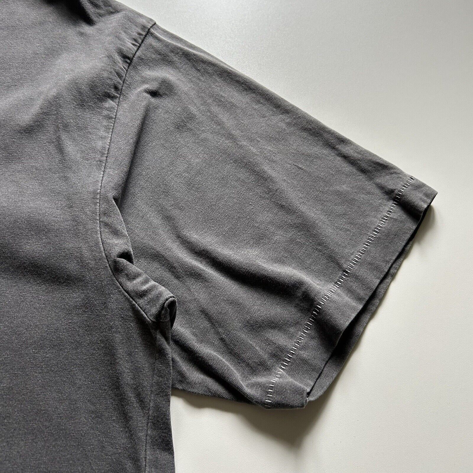 Vintage Vintage Y2K Faded Blank Charcoal Gray Basic T Shirt XL Rare Size US XL / EU 56 / 4 - 4 Thumbnail