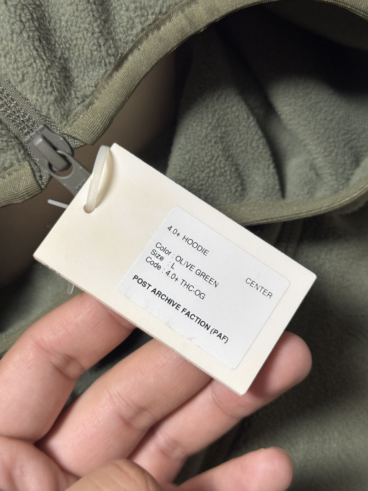 POST ARCHIVE FACTION (PAF) PAF Post Archive Faction 4.0+ Center Hoodie Green Size US L / EU 52-54 / 3 - 9 Thumbnail