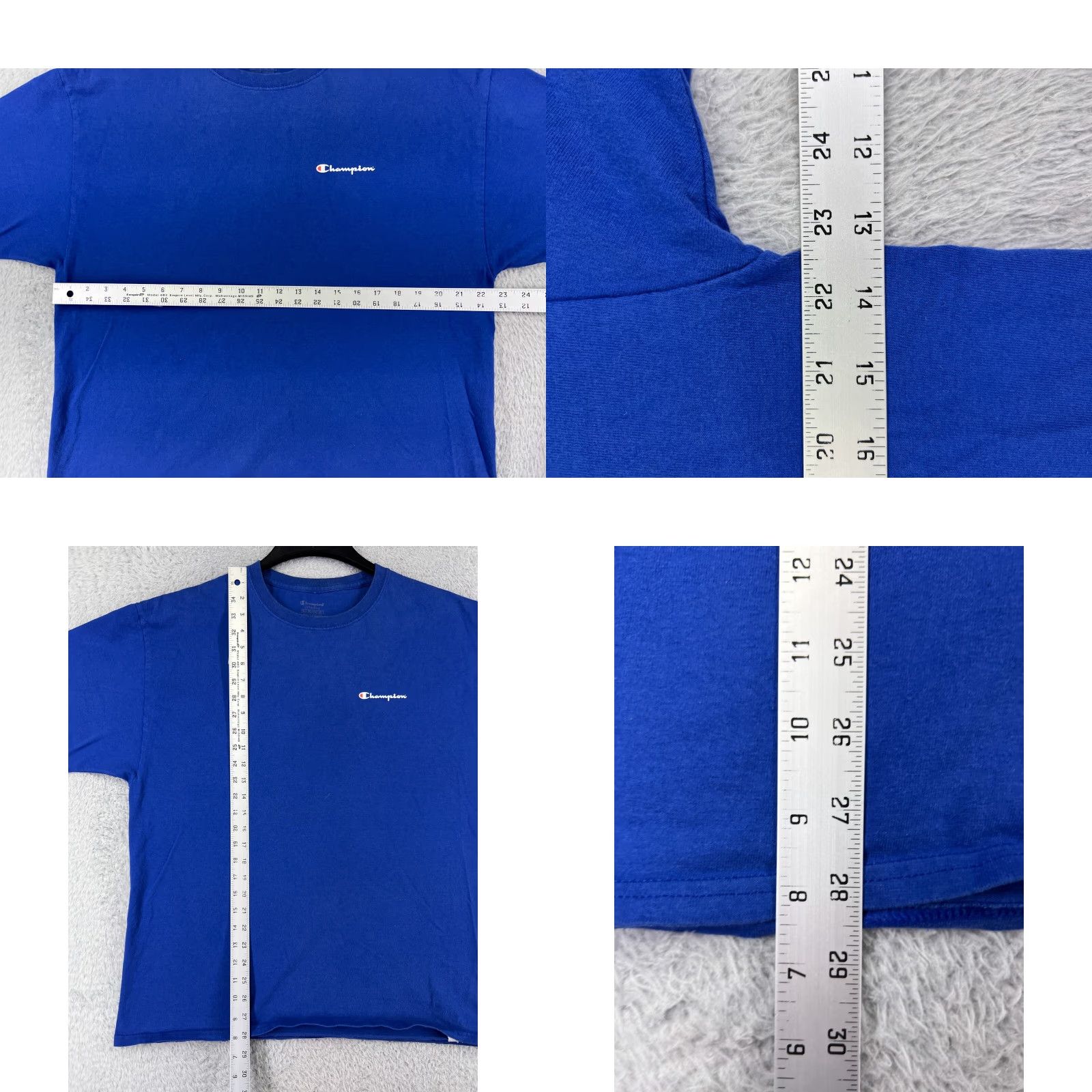 Champion Champion Shirt Mens XL Blue Logo Short Sleeve Crew Neck Cotton Size US XL / EU 56 / 4 - 9 Thumbnail