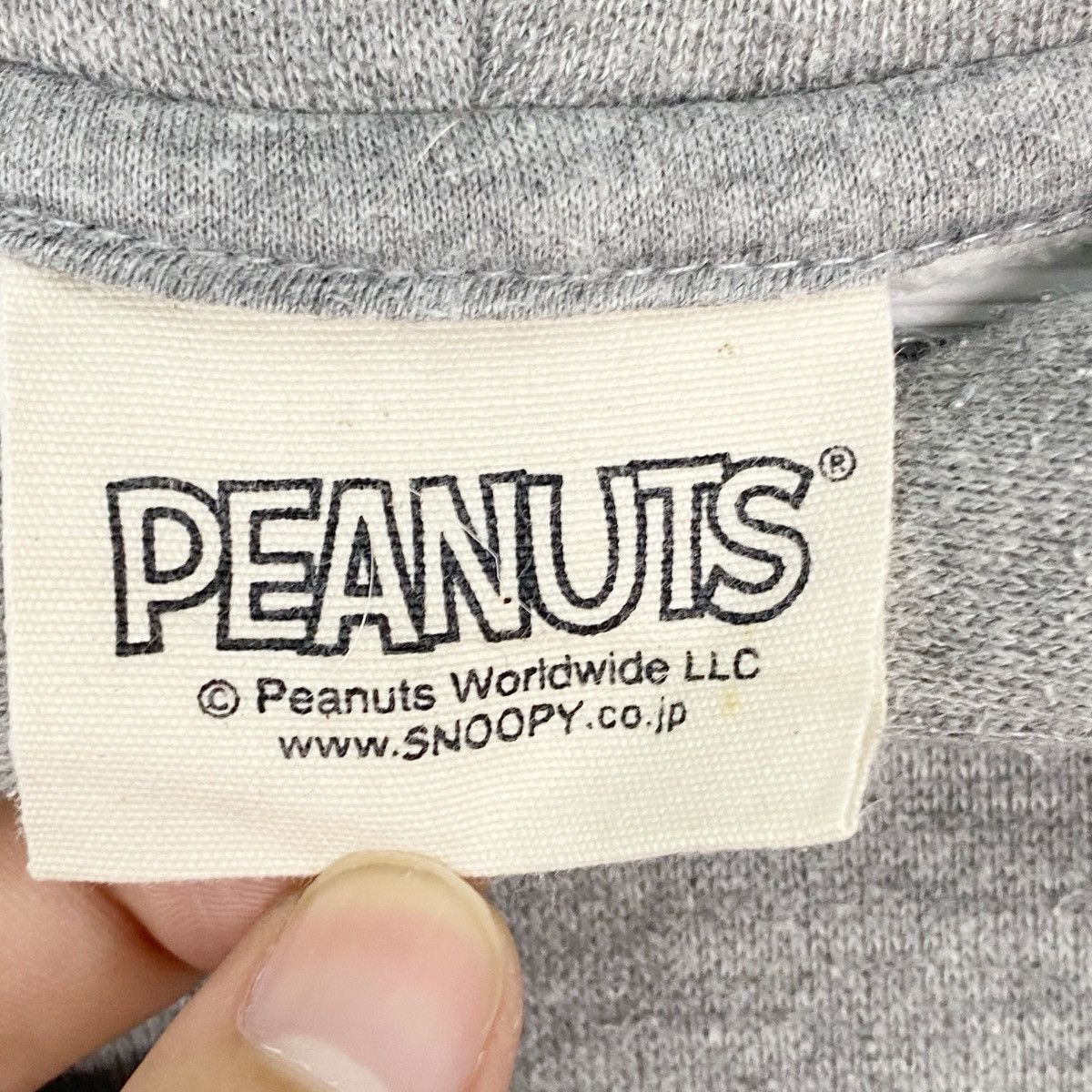 Vintage Vintage Peanuts Printed Hoodie Sweater Gray Size L Size US L / EU 52-54 / 3 - 5 Thumbnail