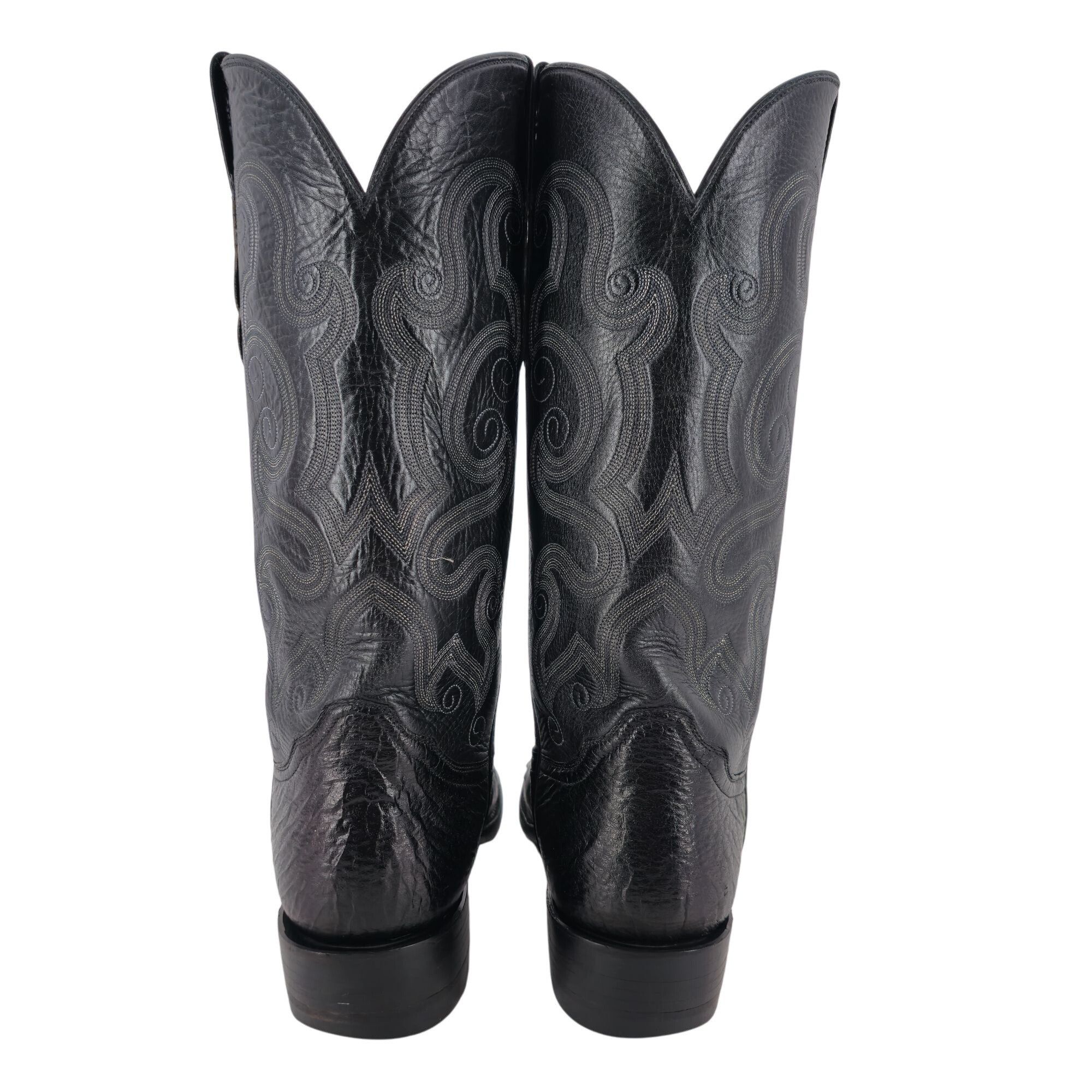Other Luskey's Ryon's Mens size 9.5D Black Ostrich Exotic Leather Size US 9.5 / EU 42-43 - 9 Thumbnail