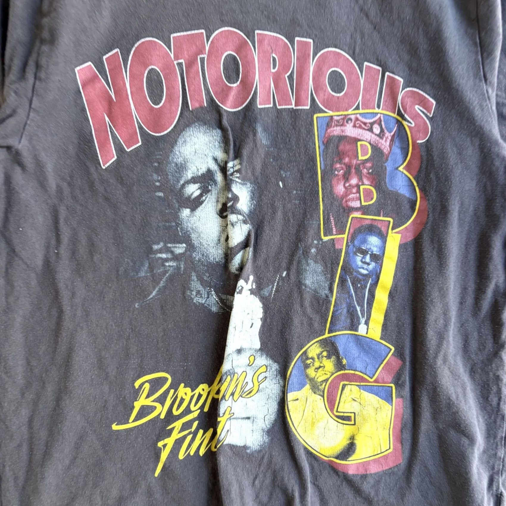 Old Navy Notorious B.I.G. Old Navy T-Shirt Mens M Black Brooklyn's Finest Graphic Tee Crew Neck Short Sleeve Shirt Size US M / EU 48-50 / 2 - 2 Thumbnail