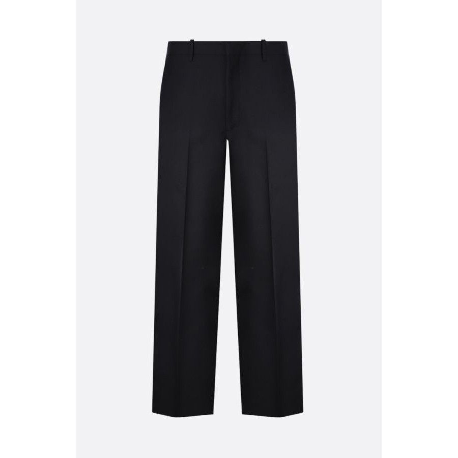 Prada PRADA Black Wool Blend Side Band Pants New & Authentic (Men' Size US 32 / EU 48 - 1 Preview