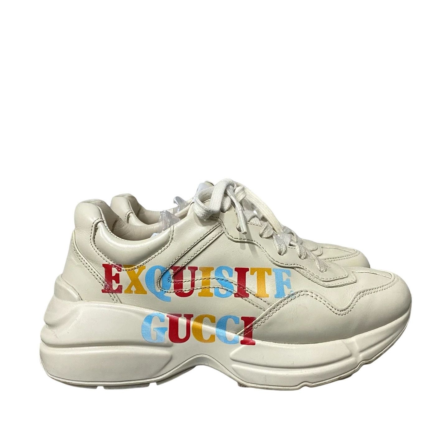 Gucci Gucci Exquisite Logo Chunky Sneakers Size 35 Size US 5 / IT 35 - 1 Thumbnail