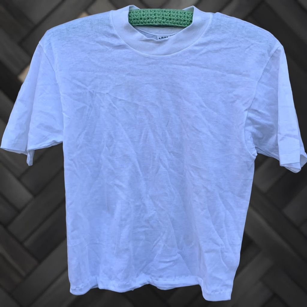 Jockey VINTAGE Jockey Shirt Mens T-Shirt White Crew Neck Short Sleeve Size M 38 40 Life BO SUN Single Stitch Size US M / EU 48-50 / 2 - 1 Thumbnail