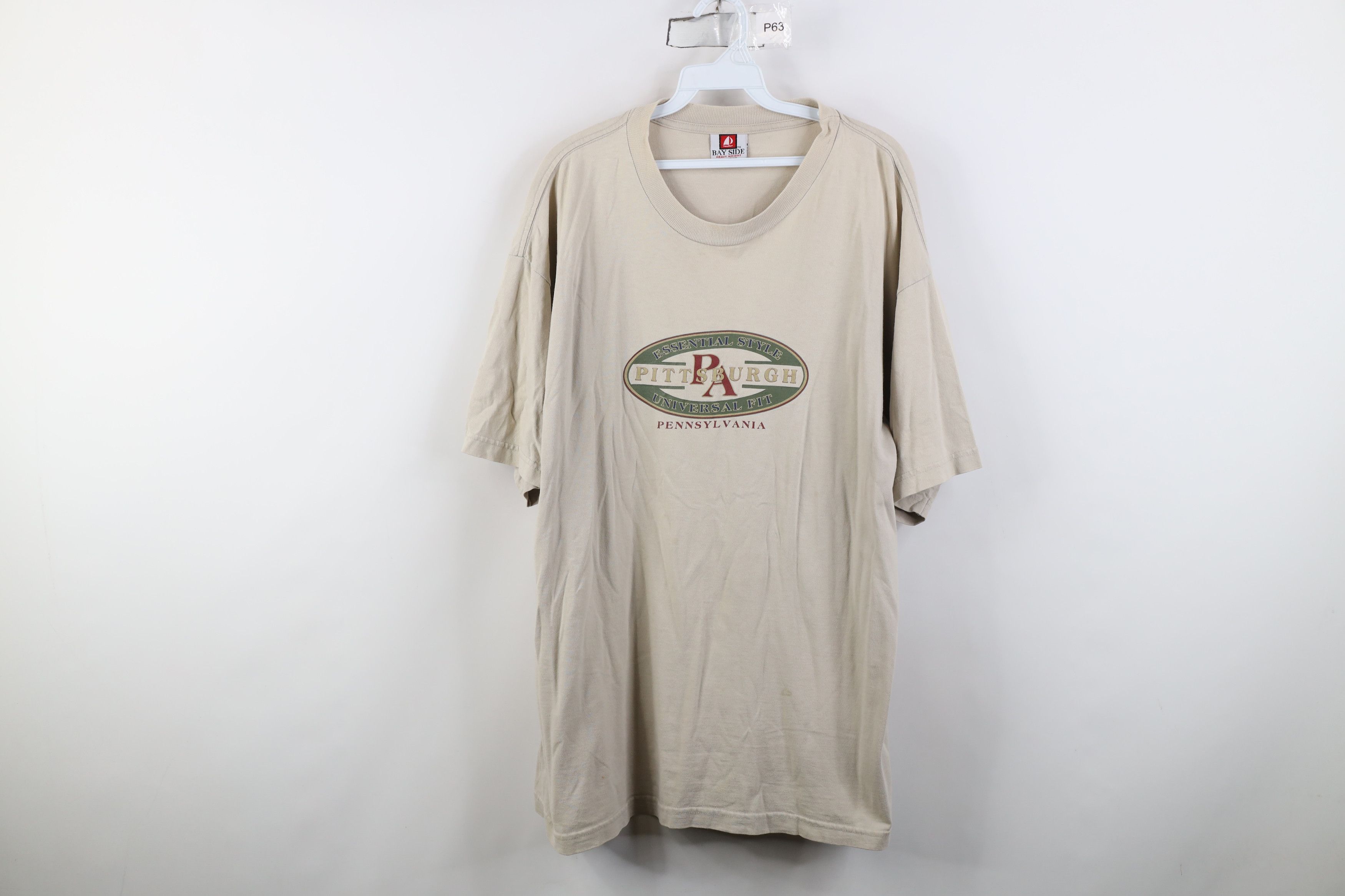 Vintage Vintage 90s Spell Out Pittsburgh Pennsylvania T-Shirt USA Size US XL / EU 56 / 4 - 1 Thumbnail