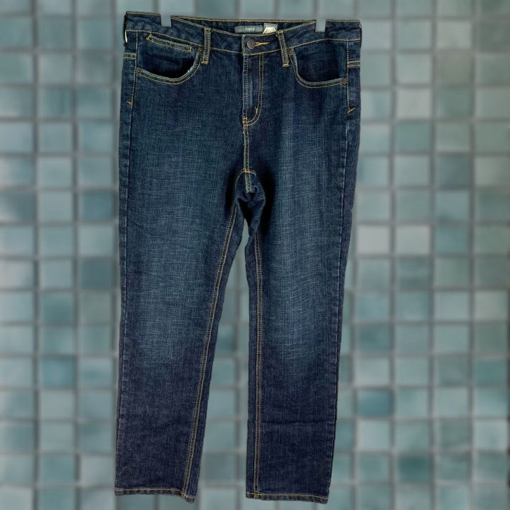 Apt. 9 Apt. 9 Jeans Womens 34 Inseam 31 Flap Pocket Straight Leg 12 Blue Denim City USA Modern Regular Size 34" / US 12 / IT 48 - 1 Thumbnail