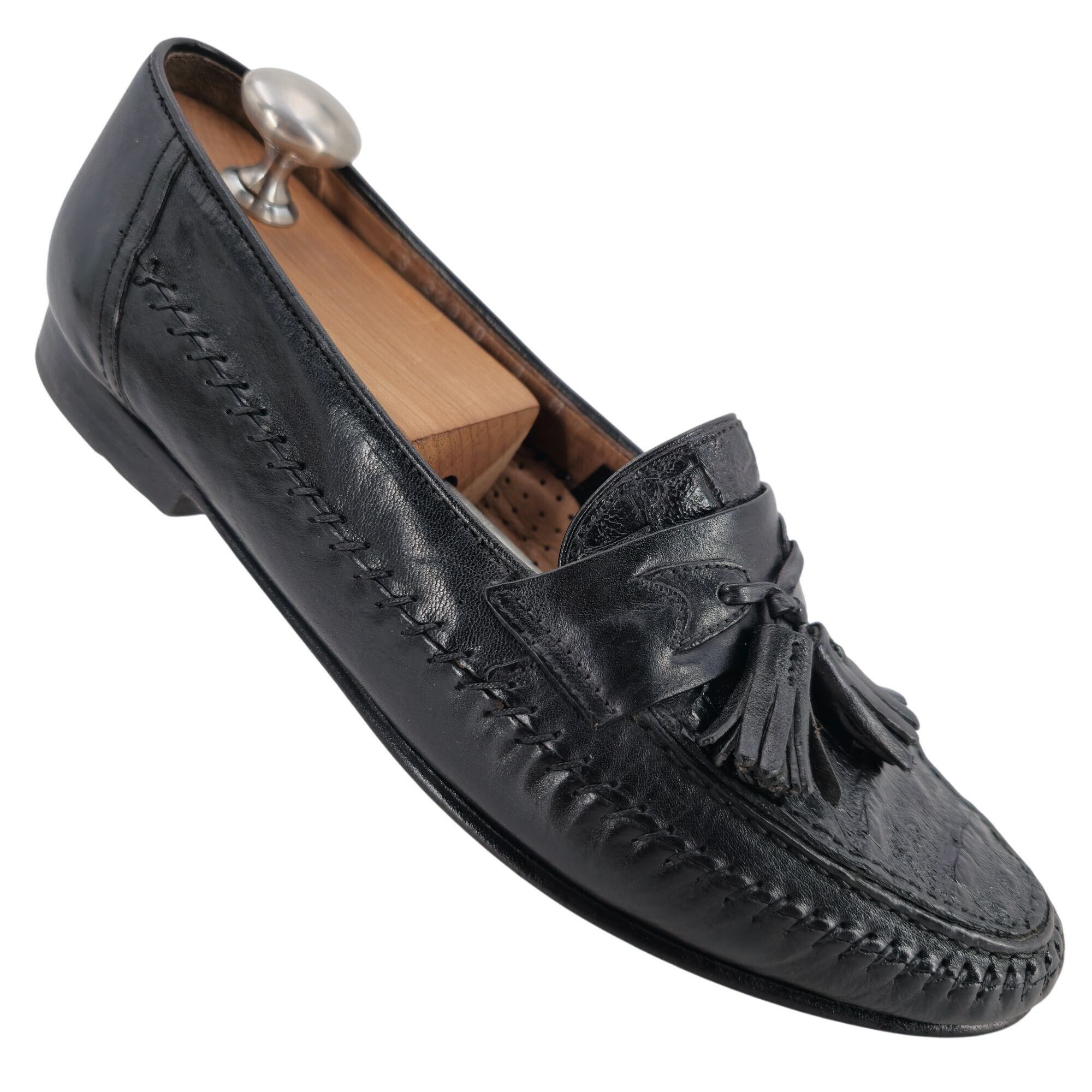 Bruno Magli Vintage Crocodile Italy Handmade Bruno Magli Mens 8M Exotic Size US 8 / EU 41 - 1 Thumbnail