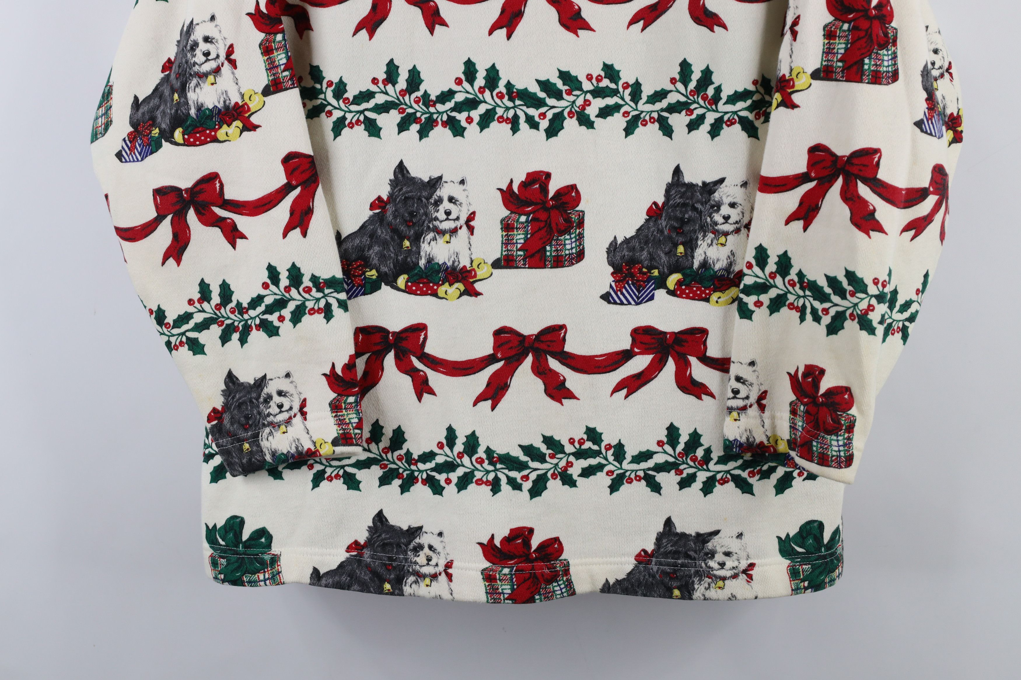 Vintage Vintage 90s Streetwear All Over Print Mock Neck Sweatshirt Size M / US 6-8 / IT 42-44 - 3 Thumbnail
