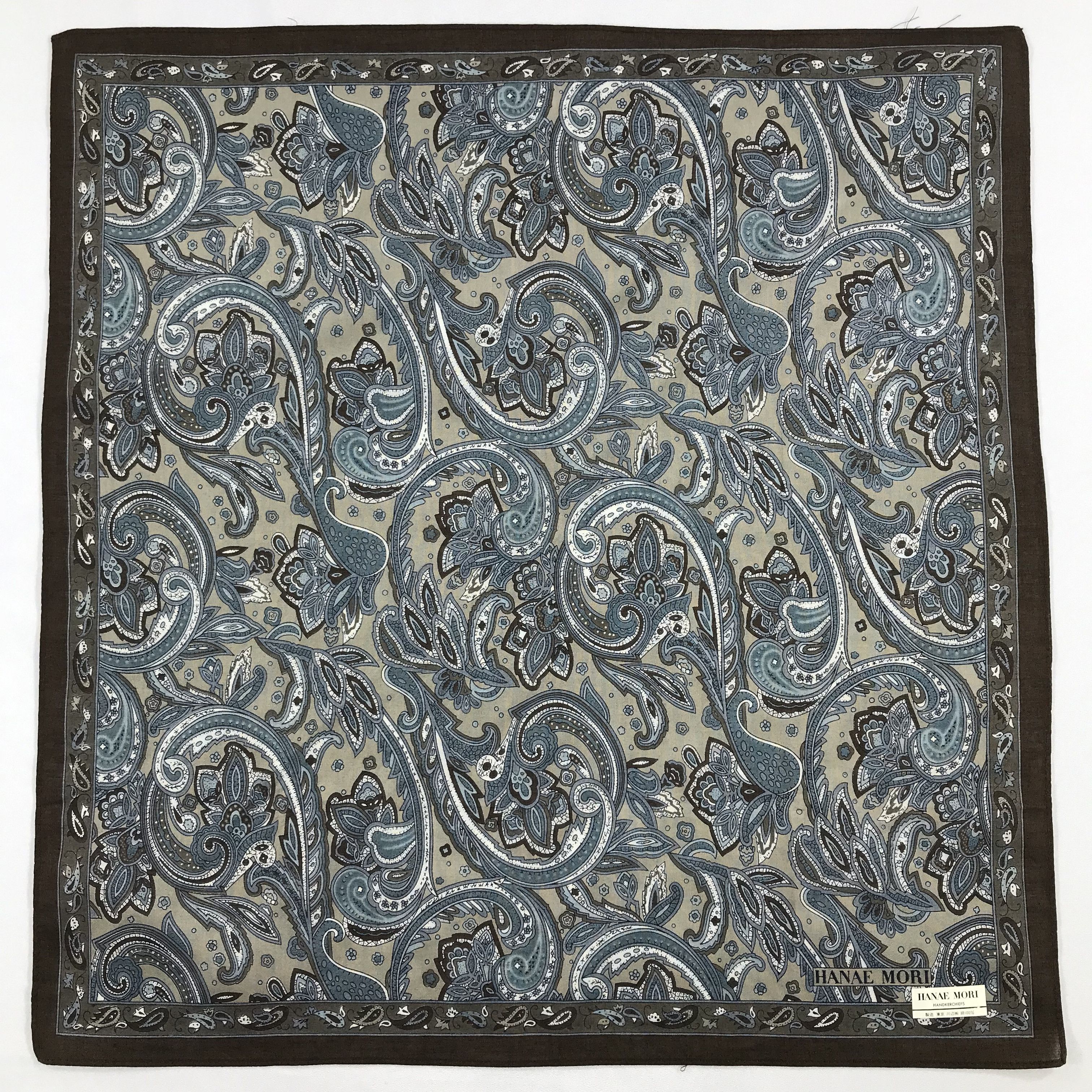 Hanae Mori × Vintage Hanae Mori Bandana / Handkerchief / Neckerchief - S2133 Size ONE SIZE - 1 Thumbnail