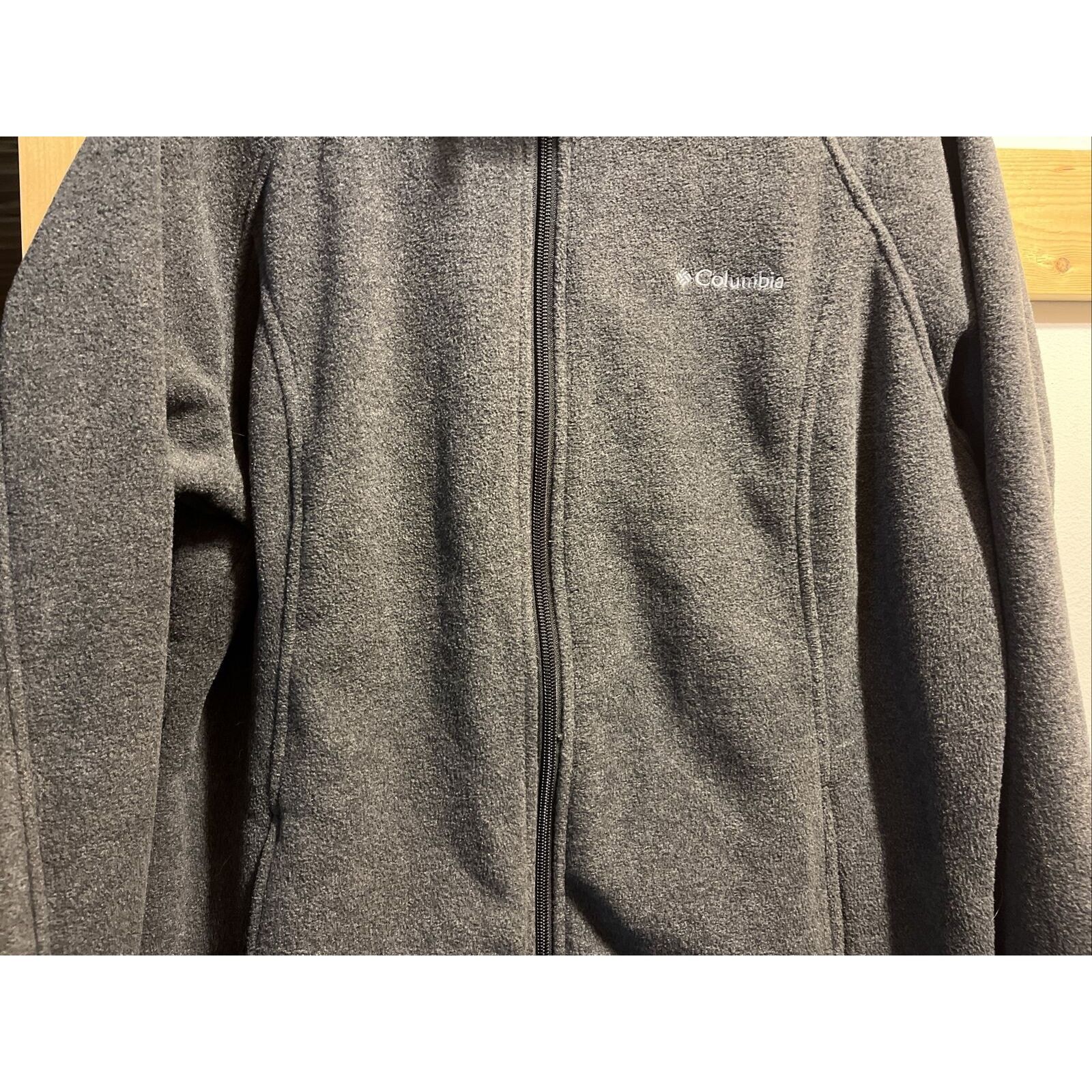Columbia Columbia Mens L Gray Long Sleeve Zip Polyester Fleece Jacket Size US L / EU 52-54 / 3 - 7 Thumbnail