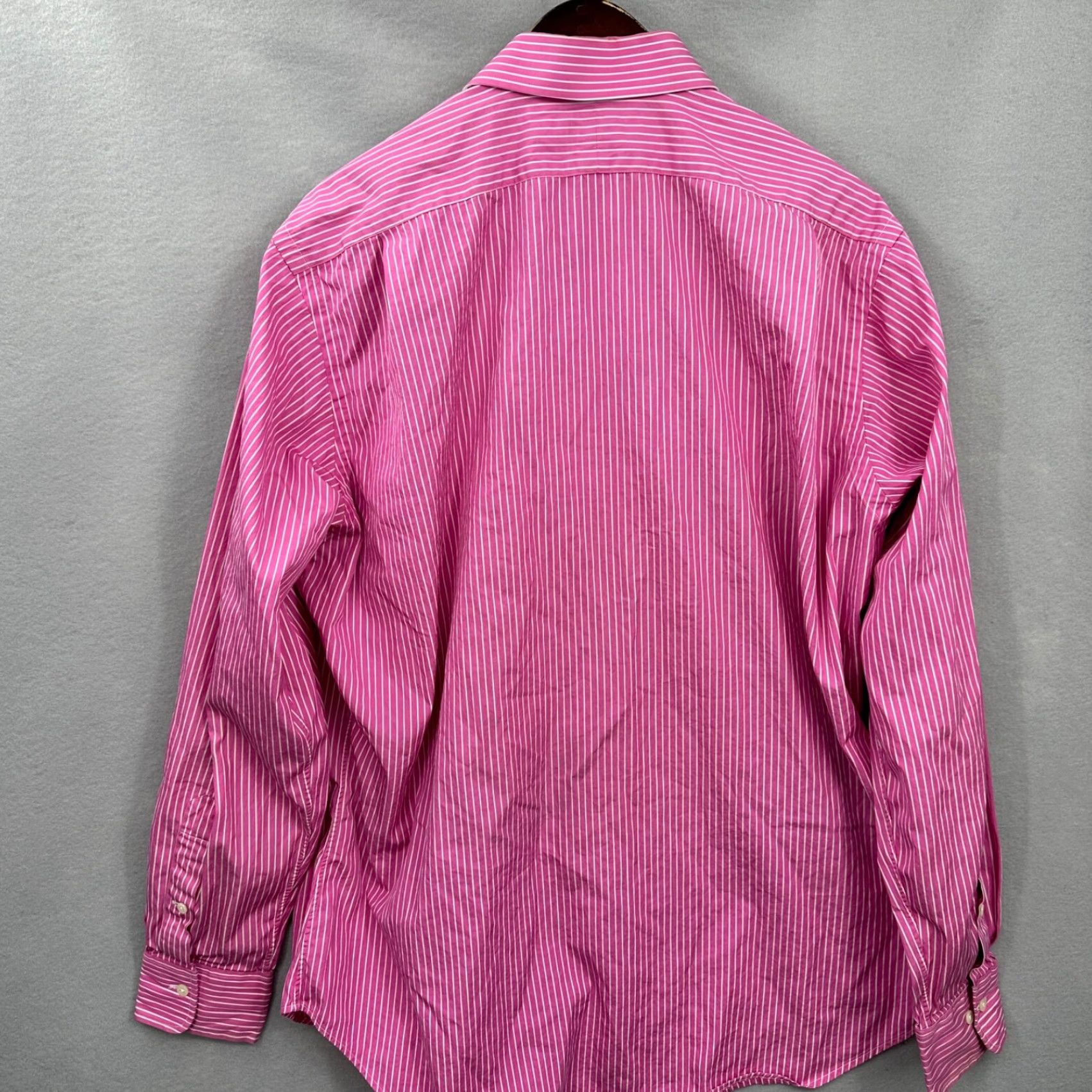 Polo Ralph Lauren VINTAGE Polo Ralph Lauren Shirt Men's 16.5 Large Pink Regent Fit Preppy Dad Polo Ralph Lauren Shirt, 16.5 Large, Pink, Button-Up, Classic, 90s, Mens Size US L / EU 52-54 / 3 - 4 Thumbnail