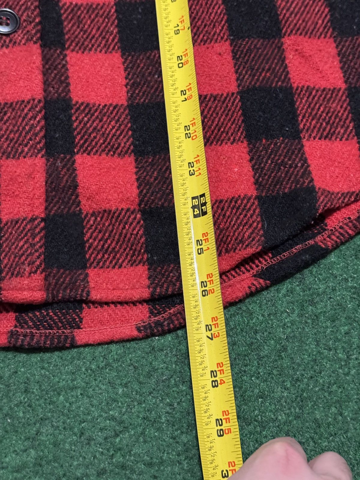 Vintage Vintage 70s Kmart Wool Red Plaid Large Boxy Flannel Shirt Size US L / EU 52-54 / 3 - 6 Thumbnail