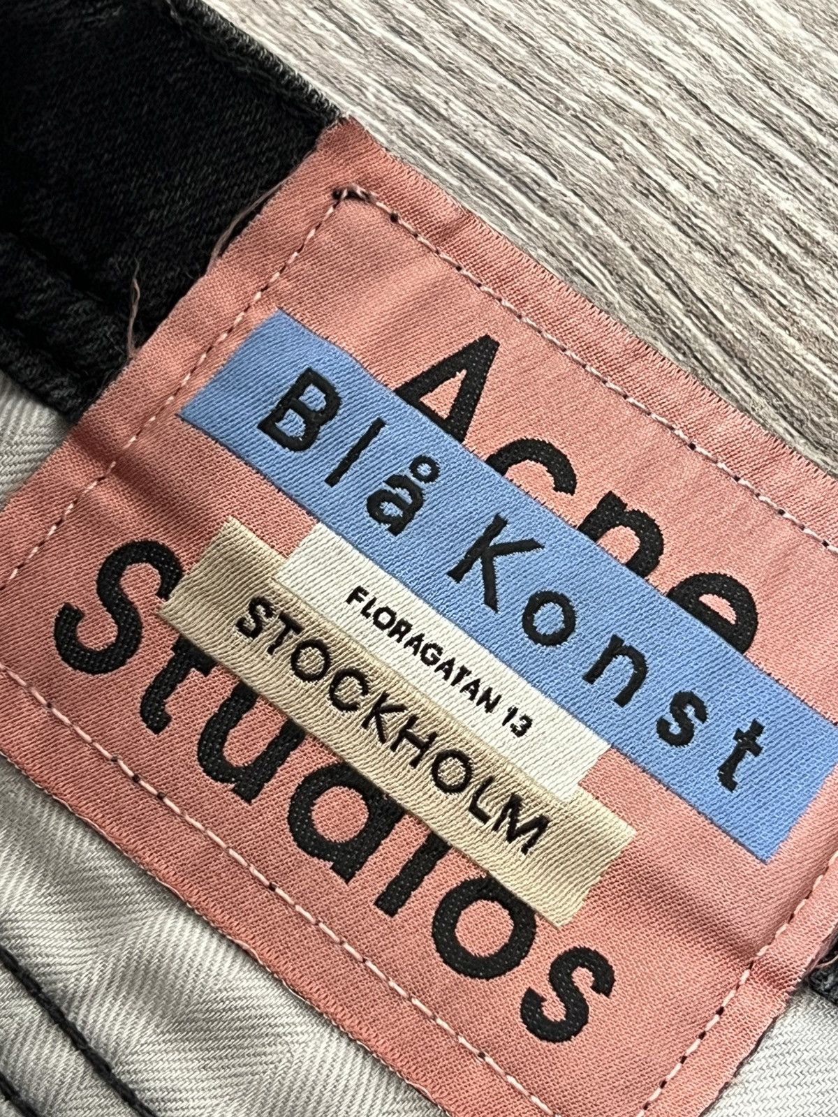Acne Studios Acne Studios Bla Konst Stockholm River Used Black Men Jeans Size US 32 / EU 48 - 15 Thumbnail
