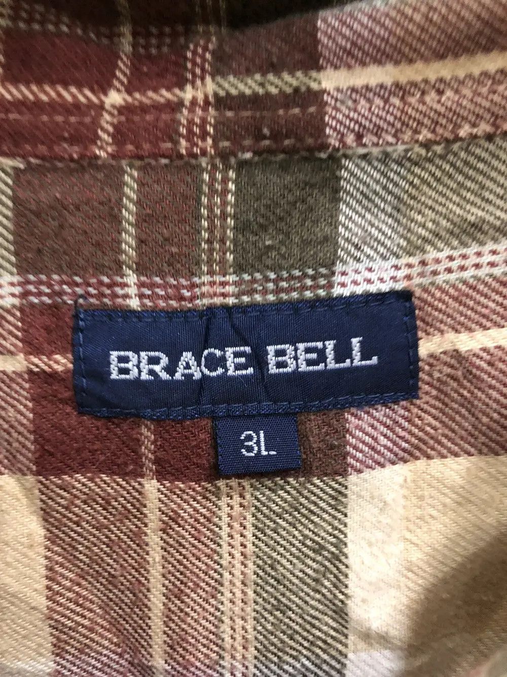 Flannel × Vintage Vintage Brace Bell Plaid Tartan Flannel Shirt 👕 Size US L / EU 52-54 / 3 - 3 Thumbnail
