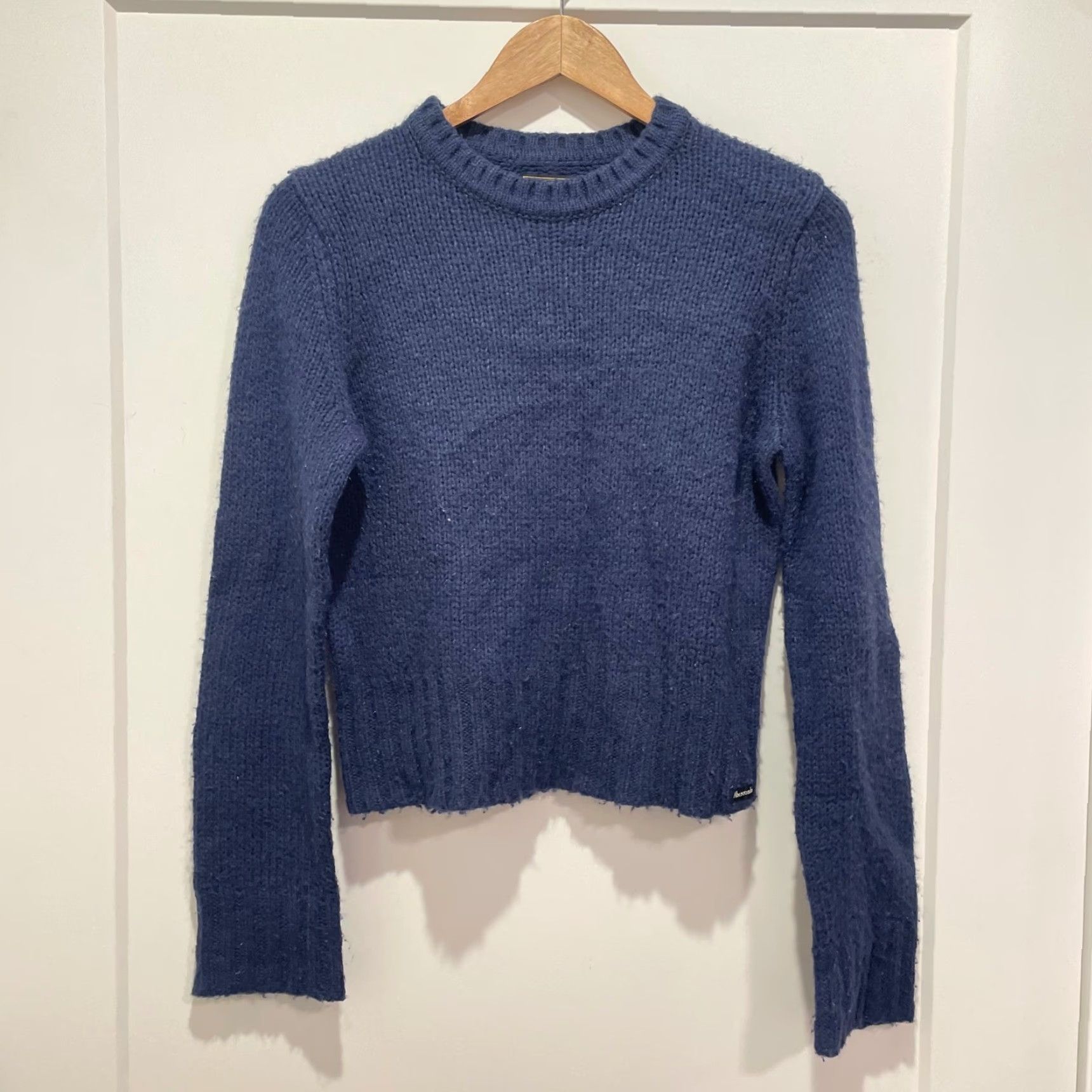 Abercrombie & Fitch Abercrombie & Fitch Mens Blue Knit Crewneck Pullover Sweater Size L VTG Size US S / EU 44-46 / 1 - 2 Thumbnail
