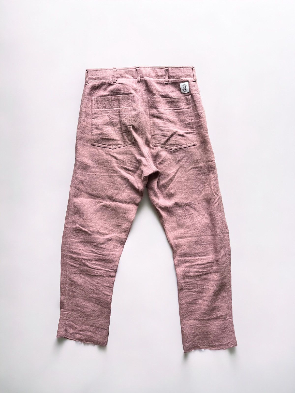 Nanushka Pink Gaius Linen trousers Size US 30 / EU 46 - 7 Thumbnail