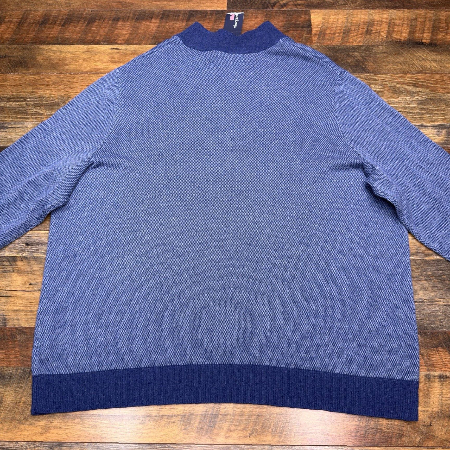 Vineyard Vines Vineyard Vines Sweater 1/2 Zip Mens Big 2X Blue Mock Neck Embroidered Logo Zipper Knit Pullover Regular Style Casual Winter Fall Spring Size US XXL / EU 58 / 5 - 3 Thumbnail