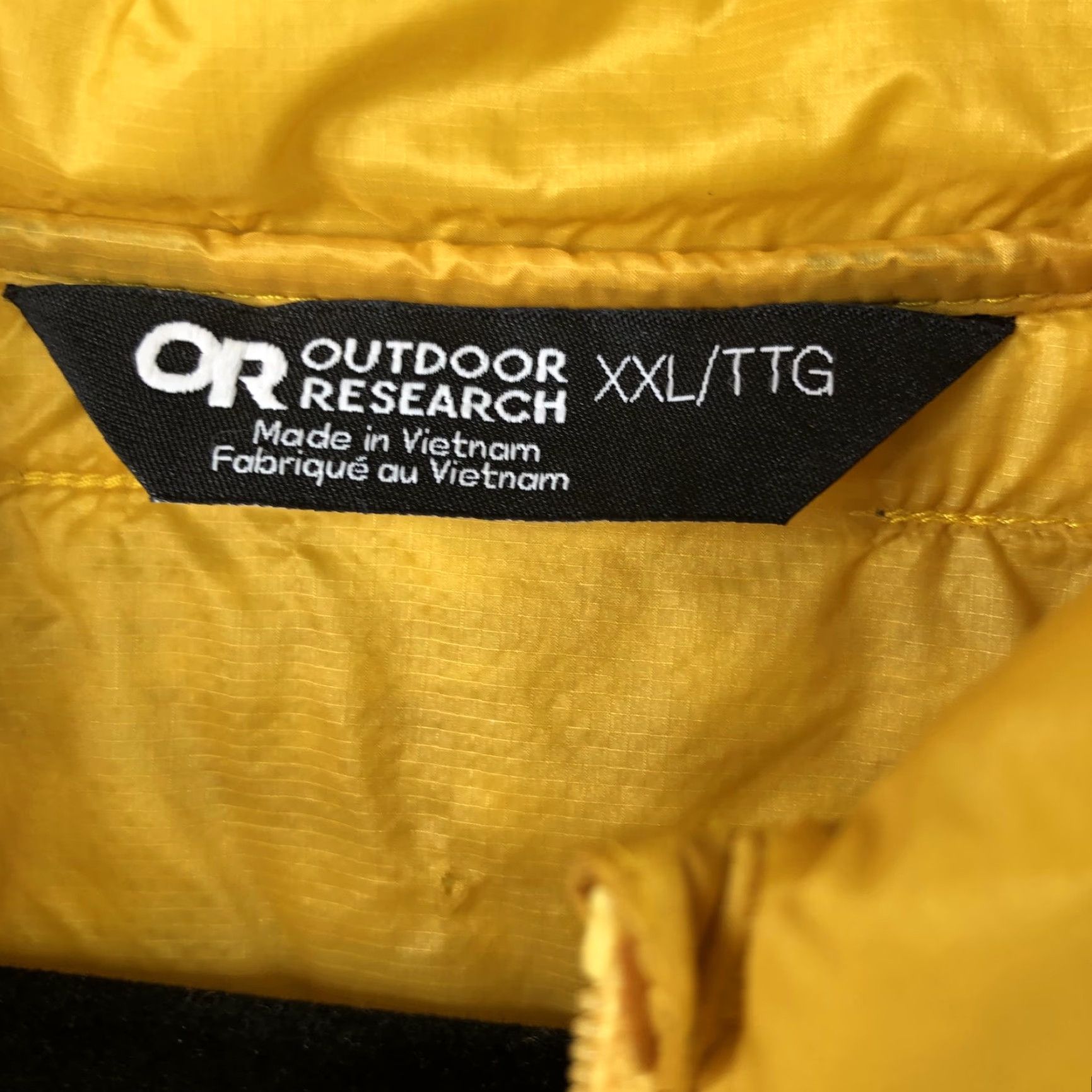 Outdoor Research Outdoor Research SuperStrand LT Vest Mens 2XL Yellow Quilted Insulated Puffer Size US XXL / EU 58 / 5 - 5 Thumbnail