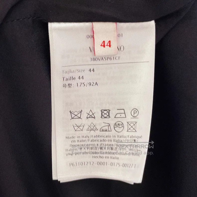 Valentino Valentino Classic black and white fake tie long-sleeved dr Size S / US 4 / IT 40 - 8 Thumbnail