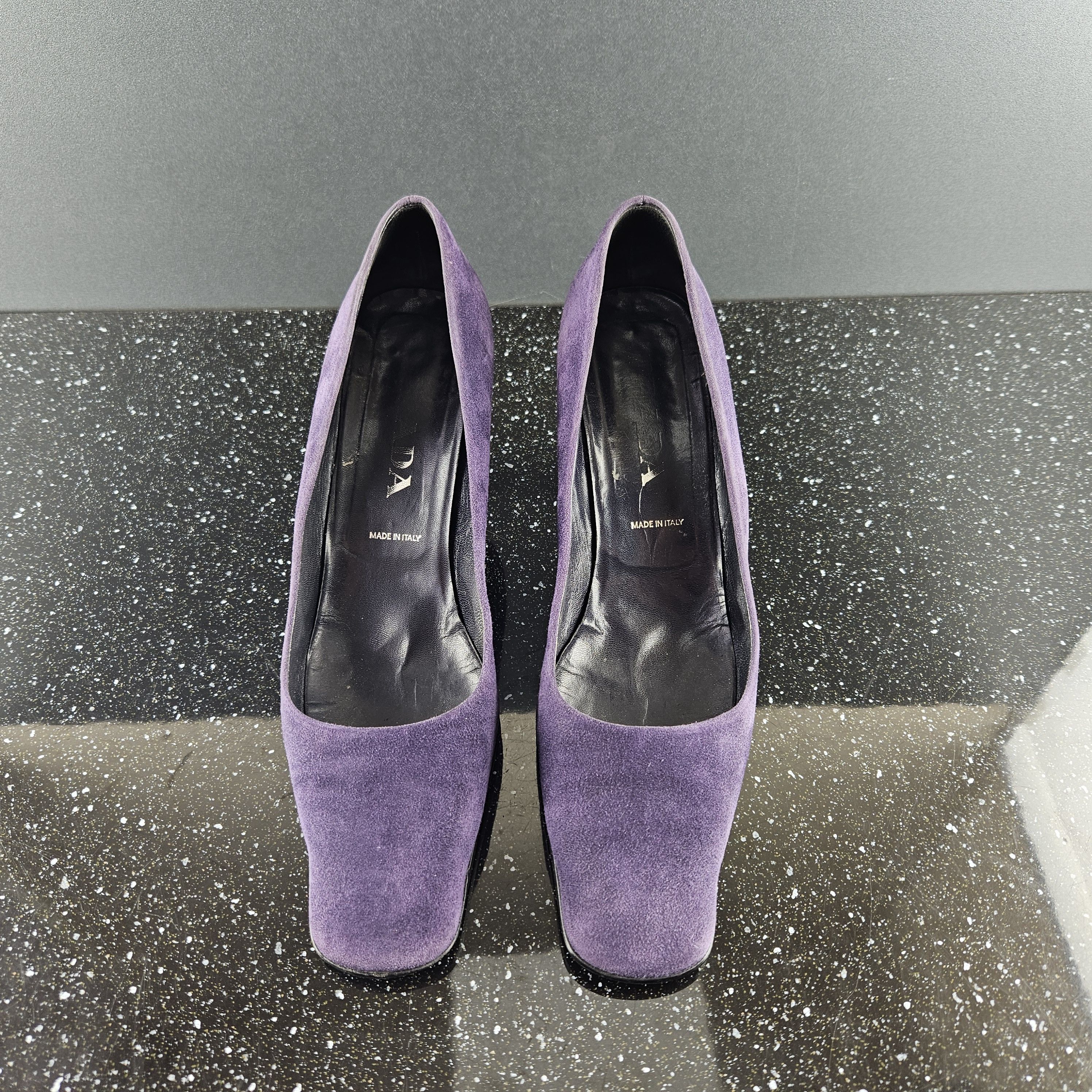 Prada Prada purple suede heel sz 40 Size US 10 / IT 40 - 4 Thumbnail