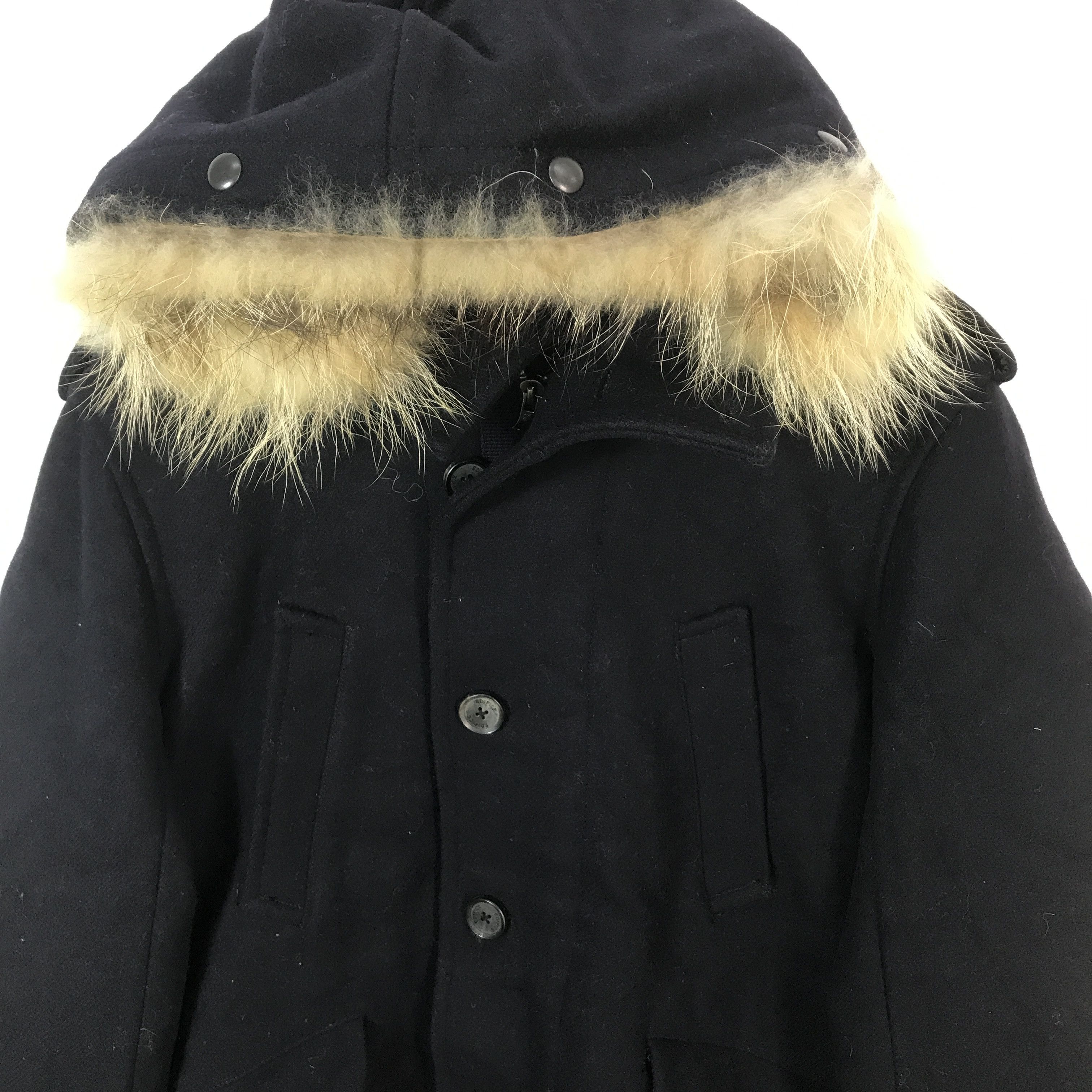 Edifice Japan Edifice Japan Wool Fur Hoodies jacket Size US L / EU 52-54 / 3 - 3 Thumbnail