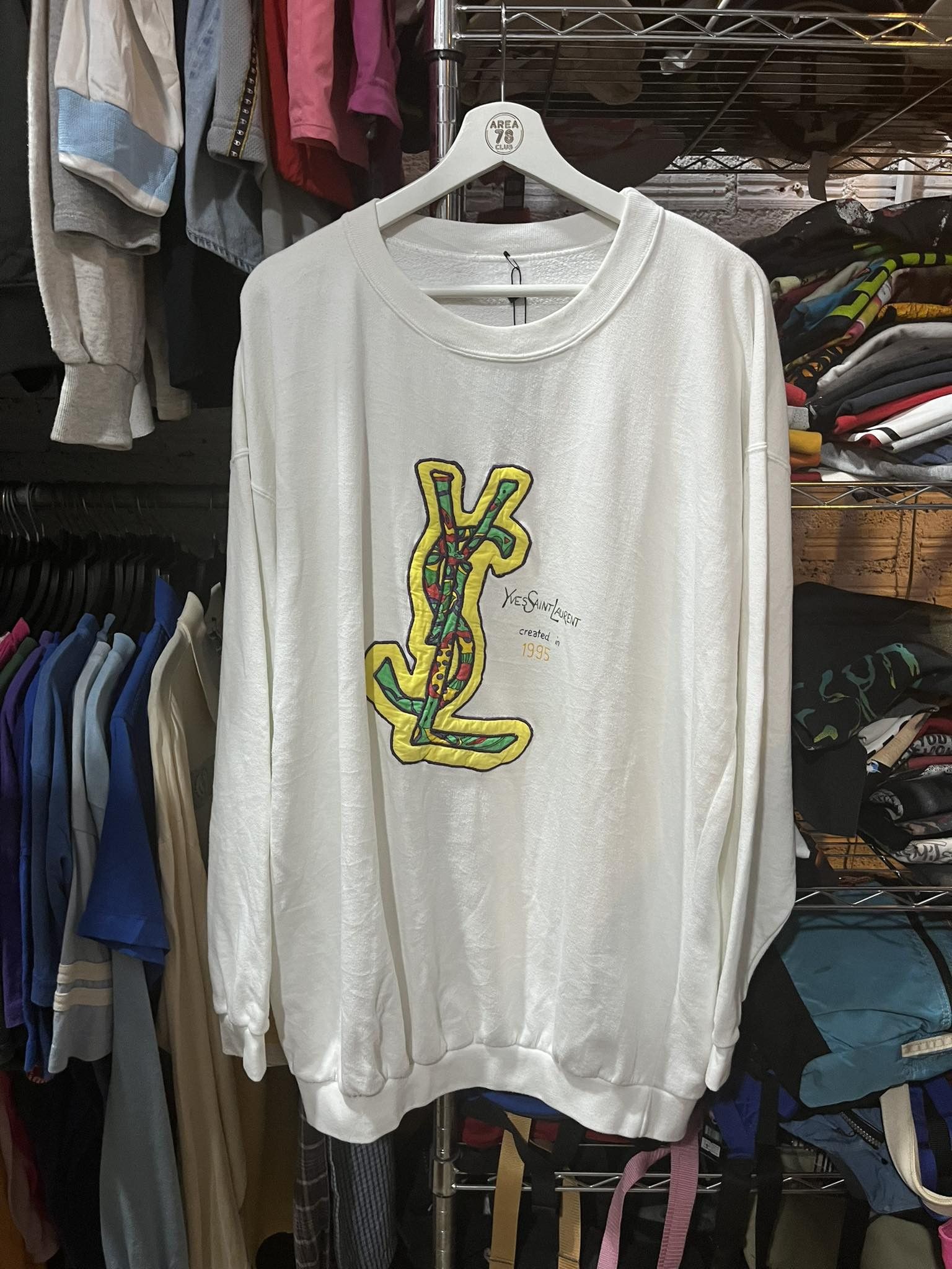 Vintage ysl sweatshirt sale