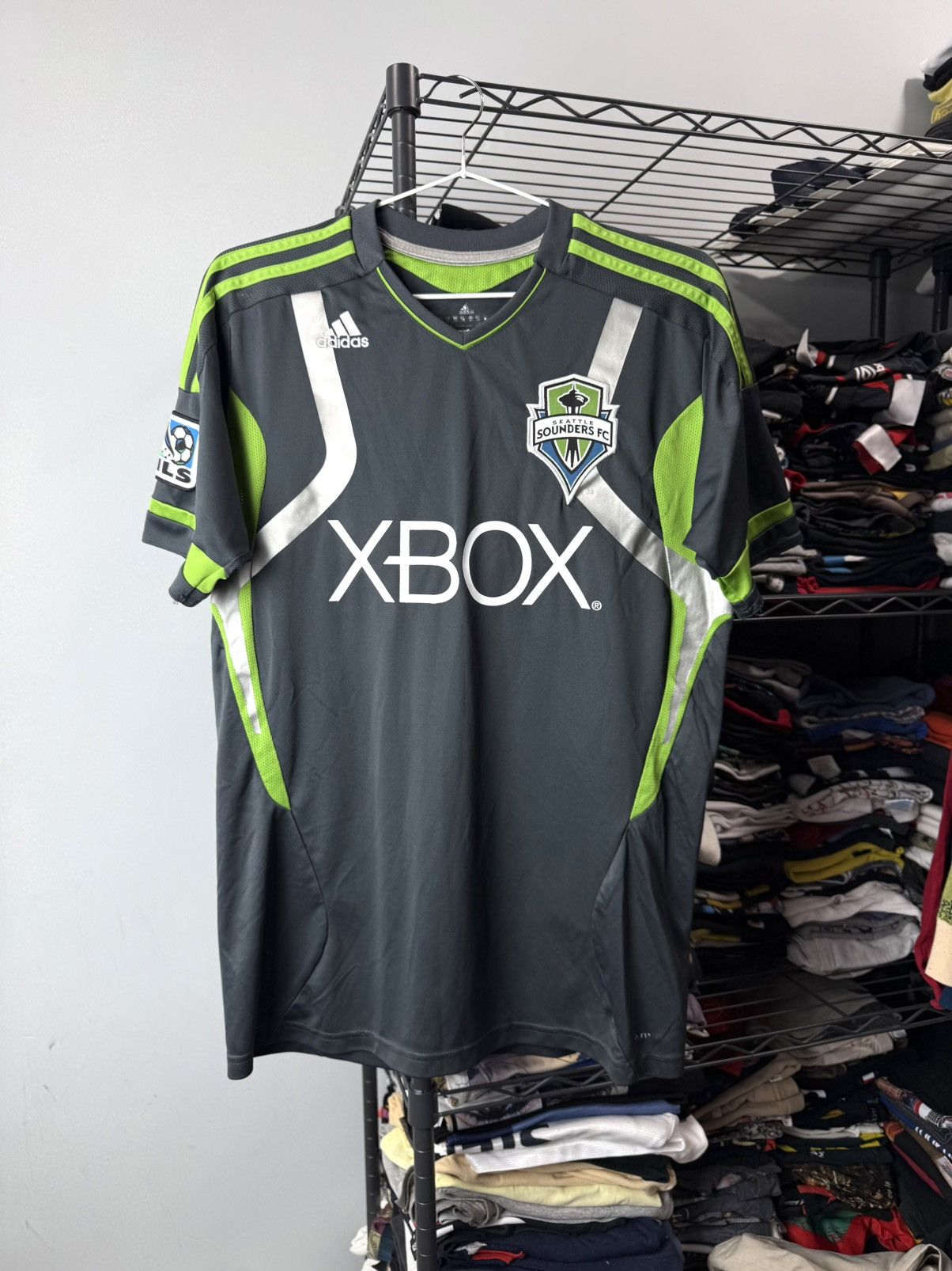 2011 Vintage Adidas FC Seattle Sounders Soccer T Shirt