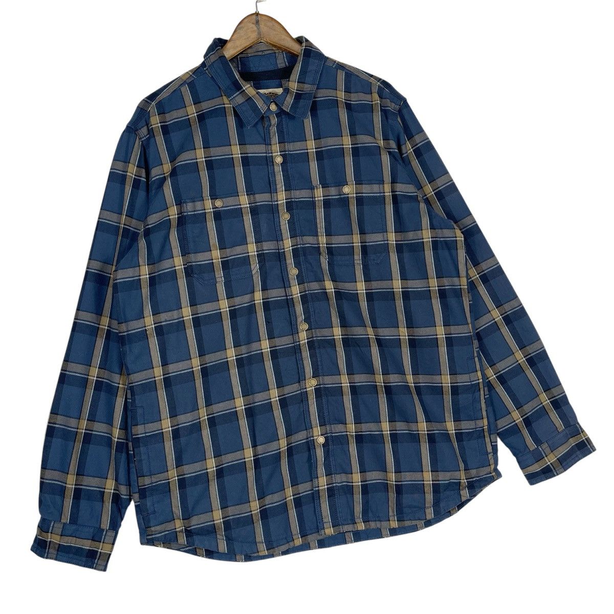 L.L. Bean Vintage L.L. Bean Katahdin Iron Works Flannel Shirt Jacket Size US L / EU 52-54 / 3 - 3 Thumbnail