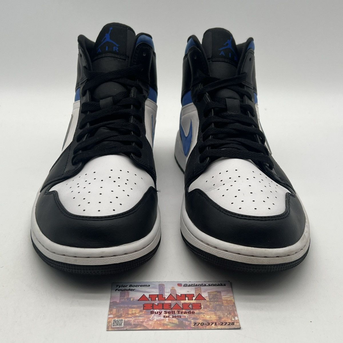 Nike Air Jordan 1 Mid racer blue Size US 13 / EU 46 - 2 Thumbnail