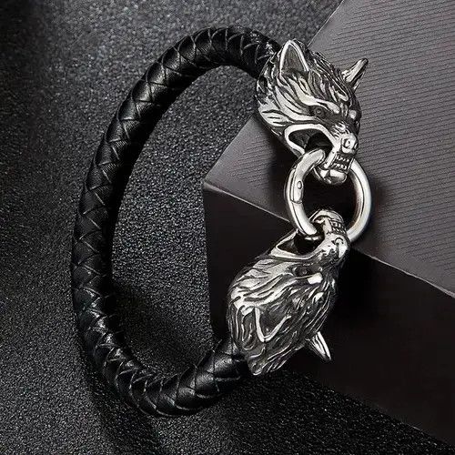 Jewelry × Vintage Double Dragon Wolf Head Bracelet Size ONE SIZE - 1 Thumbnail