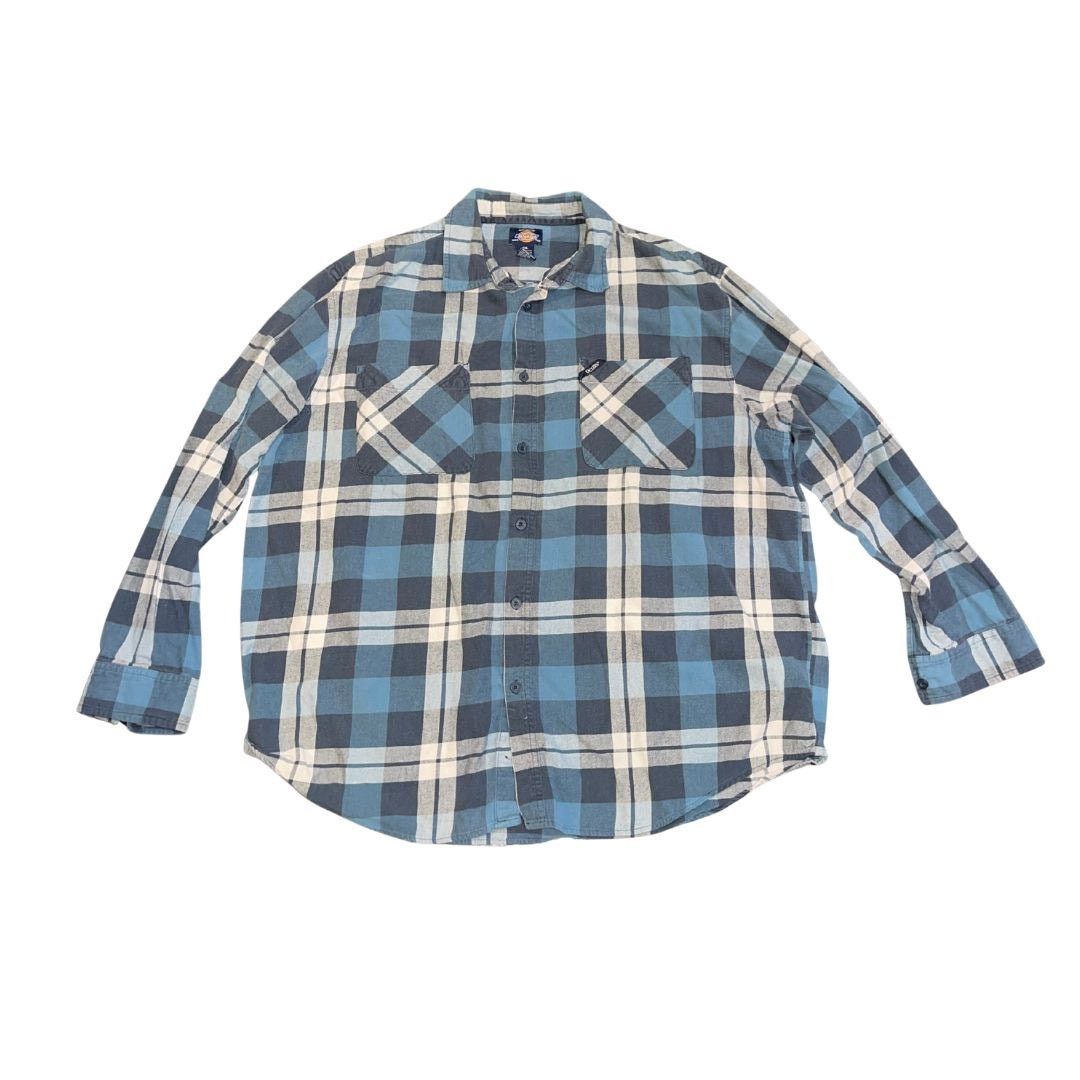Dickies Dickies Long sleeve Button Down Plaid Flannel Shirt Size 2XL Size US XXL / EU 58 / 5 - 1 Thumbnail