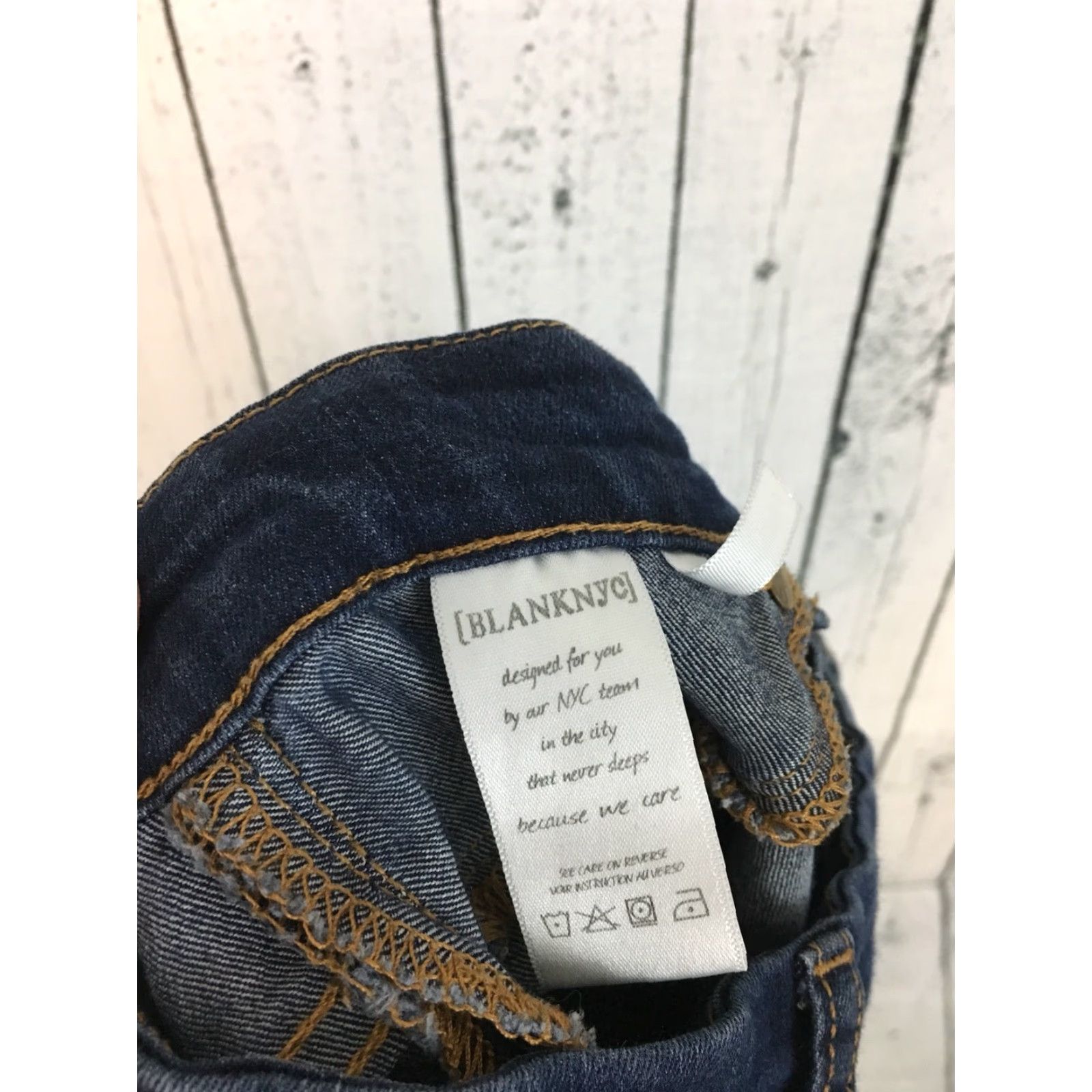 Vintage BLANK NYC Jeans Jeggings Blue Medium Wash Skinny Stretch Womens 28 Denim Jeans Size 28" / US 6 / IT 42 - 4 Thumbnail