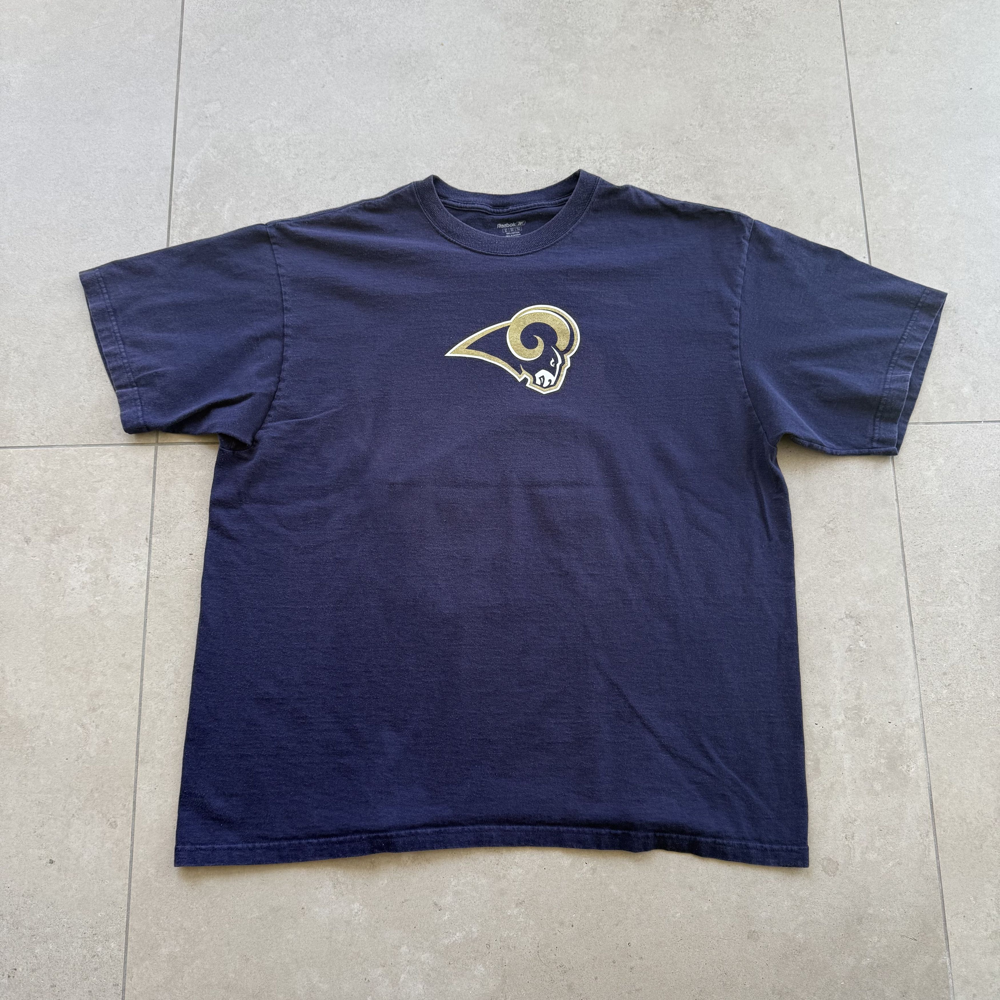 Reebok Vintage Y2K Reebok St. Louis Rams Chris Long T Shirt Size US XL / EU 56 / 4 - 1 Thumbnail
